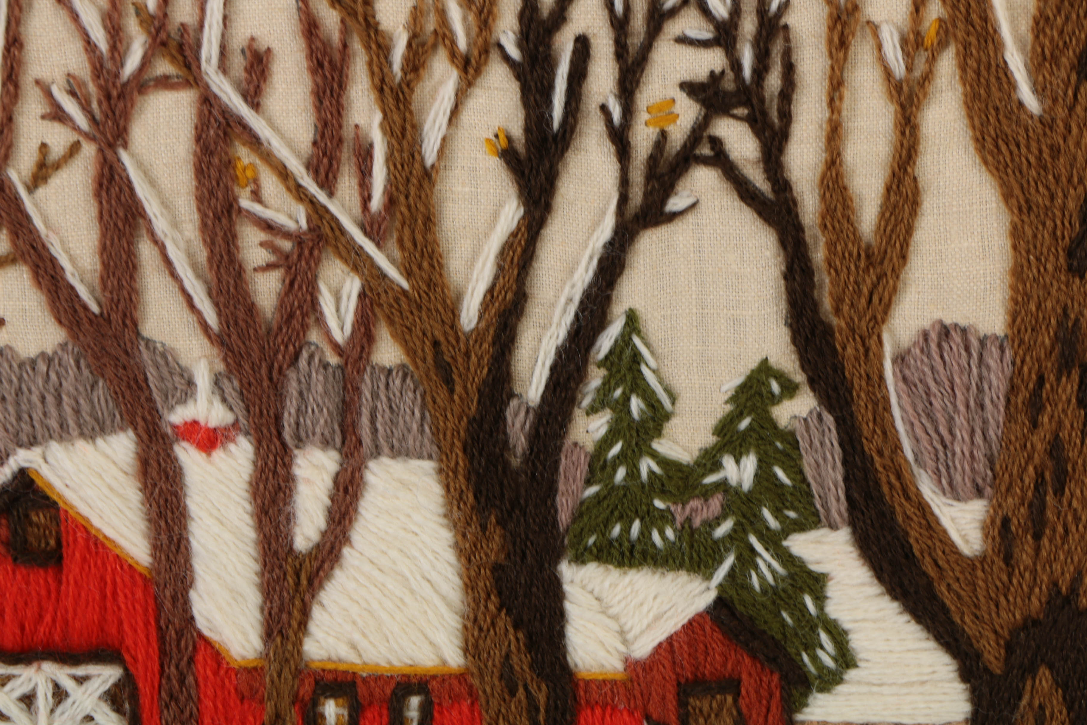 Two Hand Embroidered Art Pieces