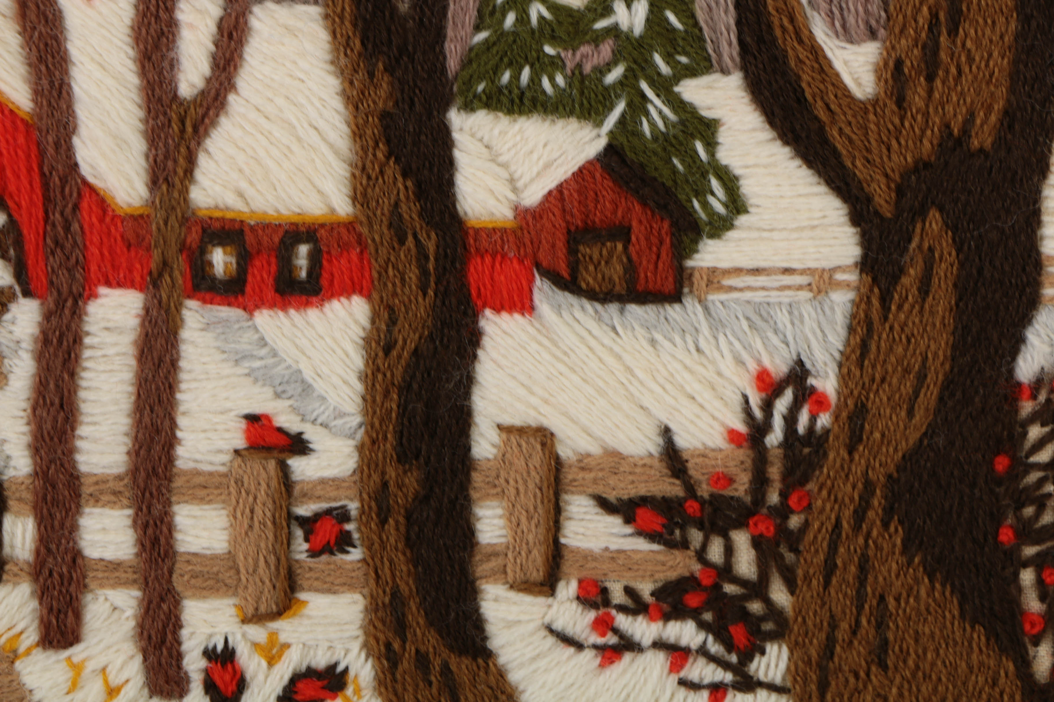 Two Hand Embroidered Art Pieces