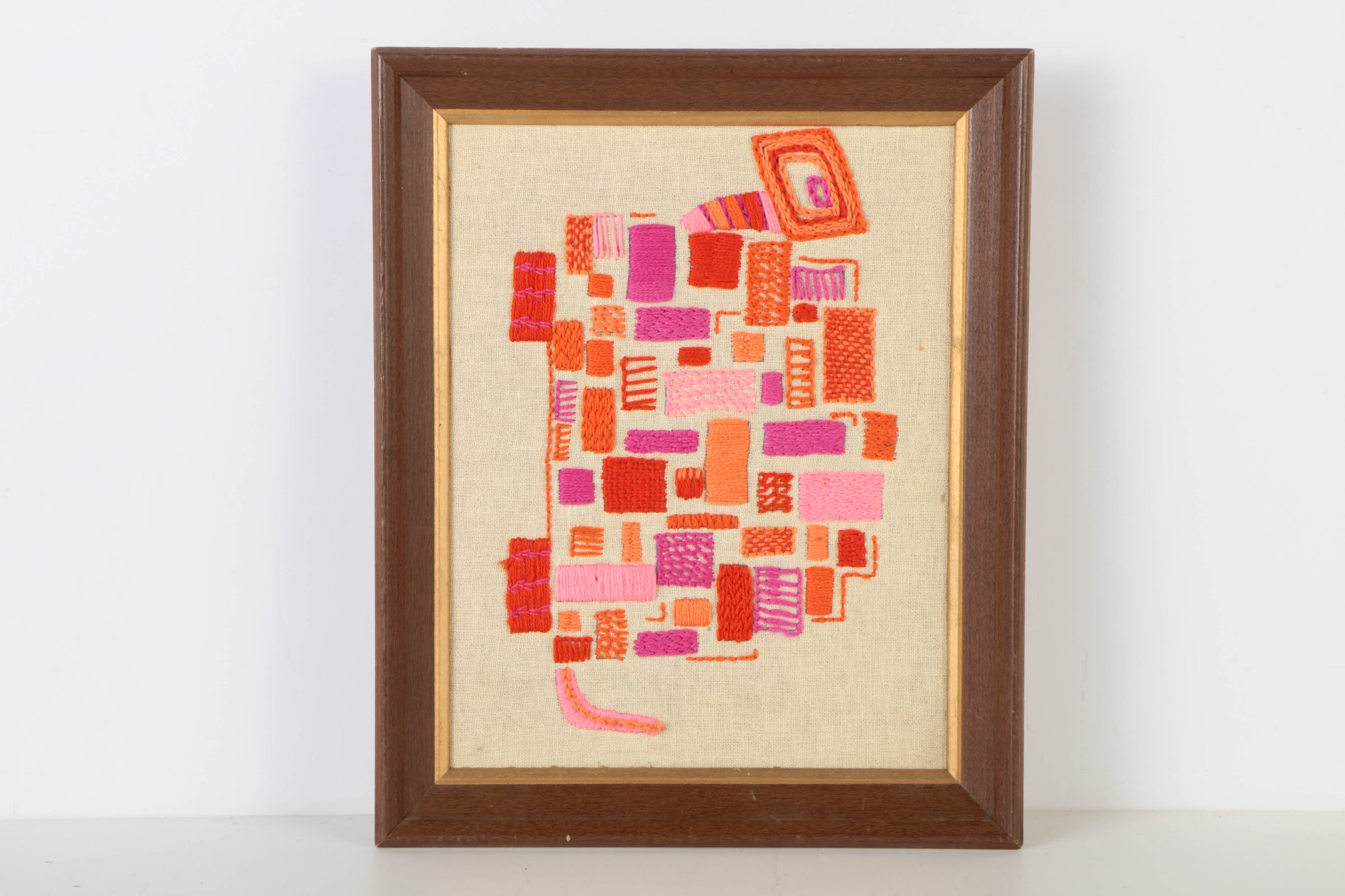 Two Hand Embroidered Art Pieces