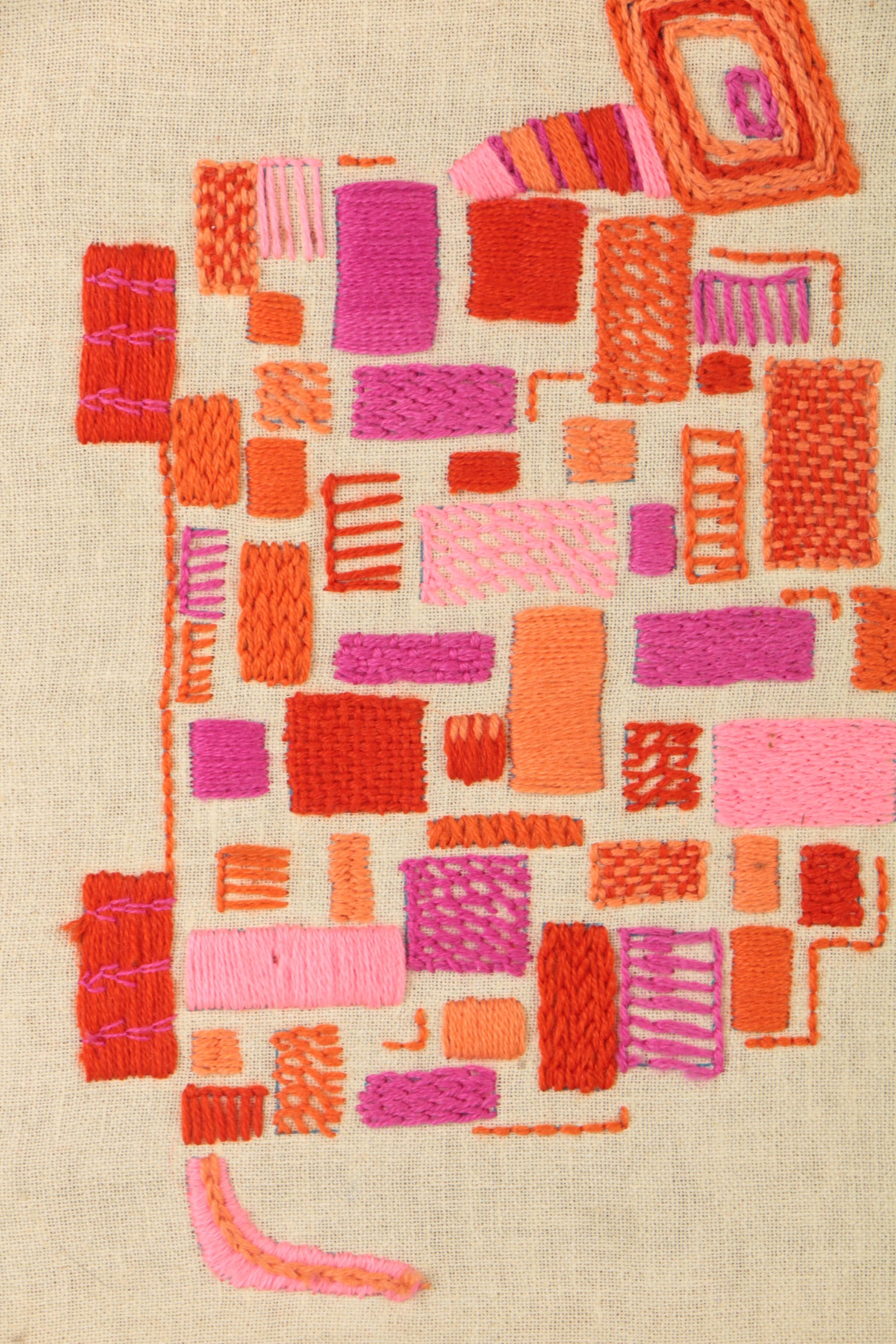 Two Hand Embroidered Art Pieces