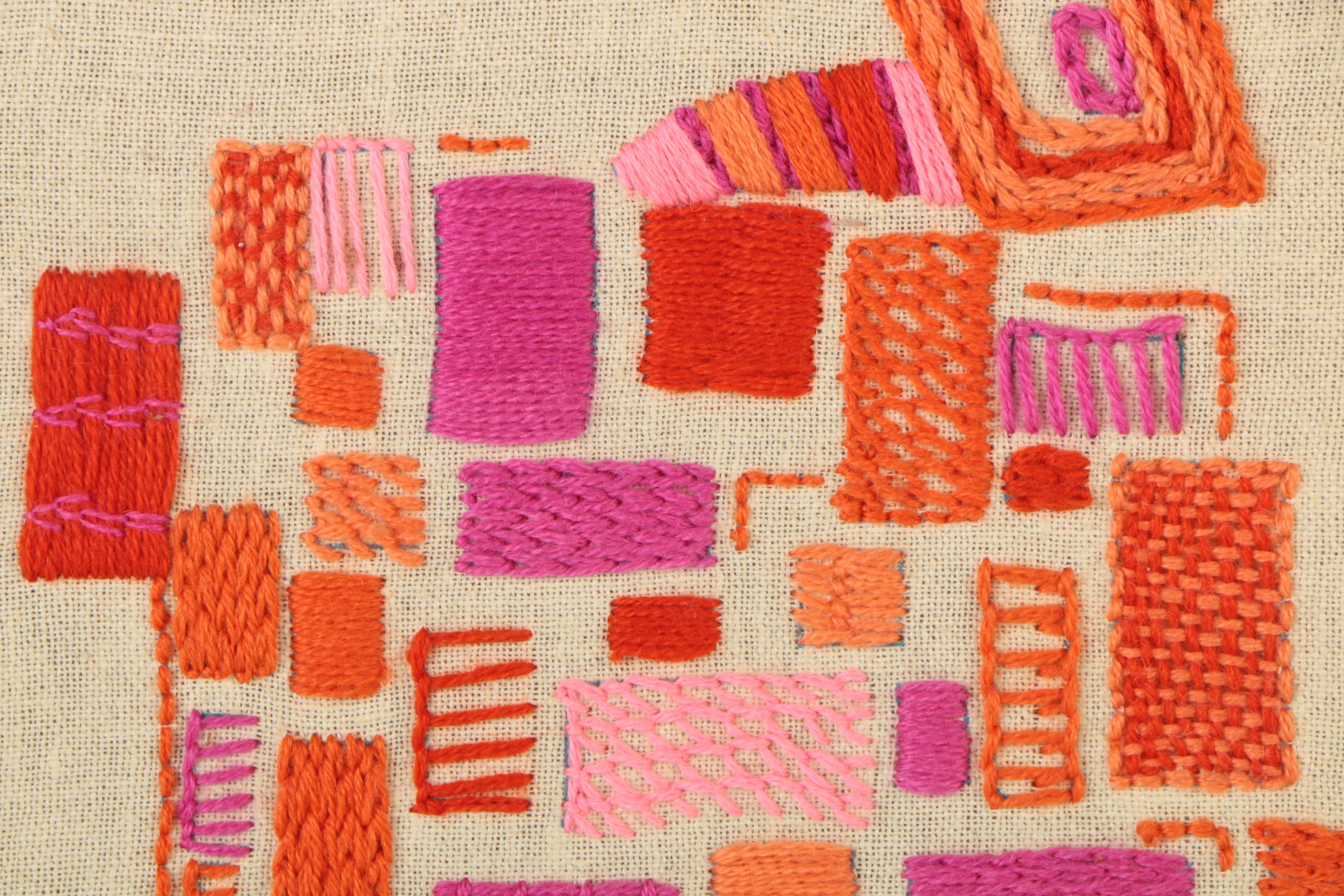 Two Hand Embroidered Art Pieces