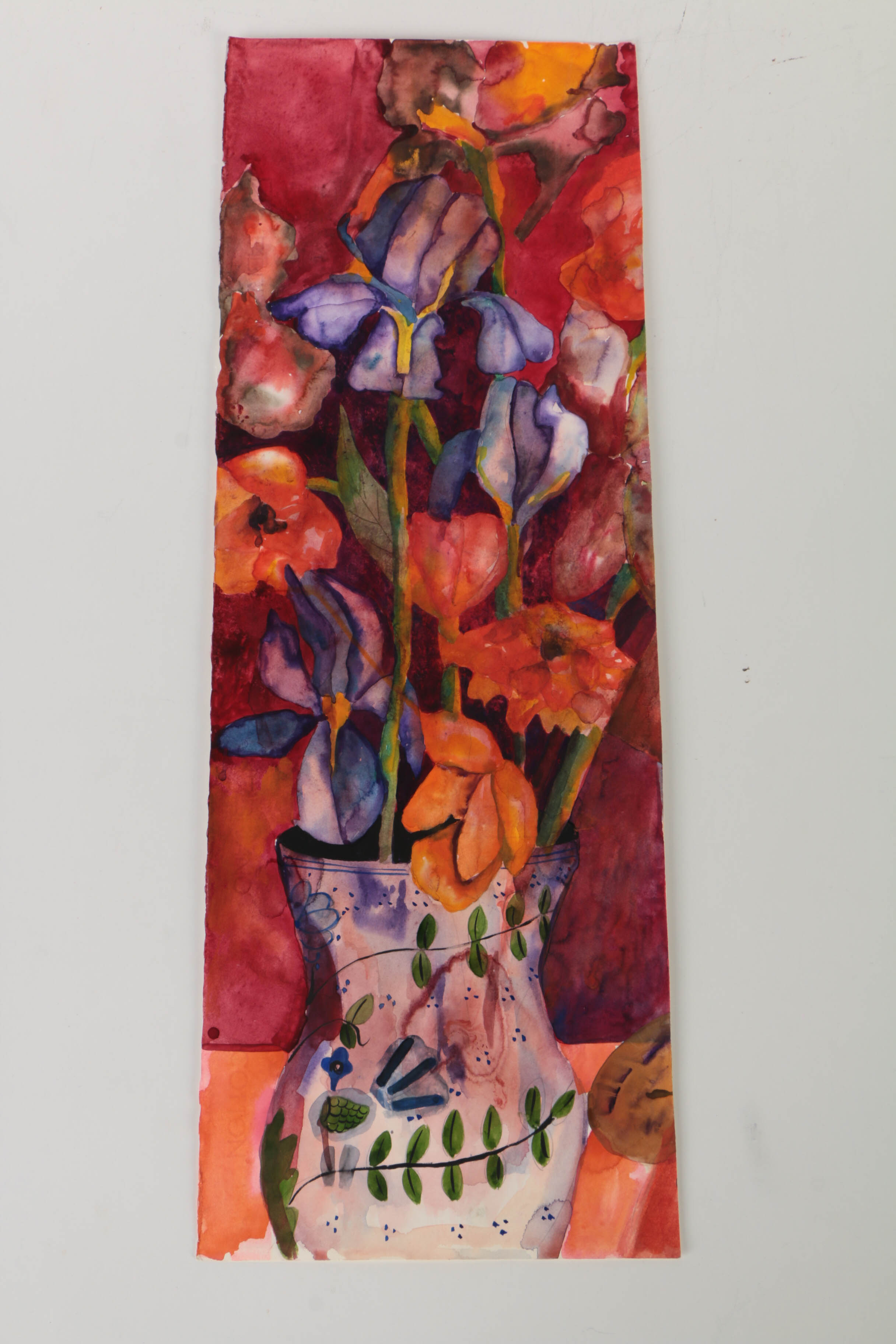 Watercolor Paintings of Floral Still Lives