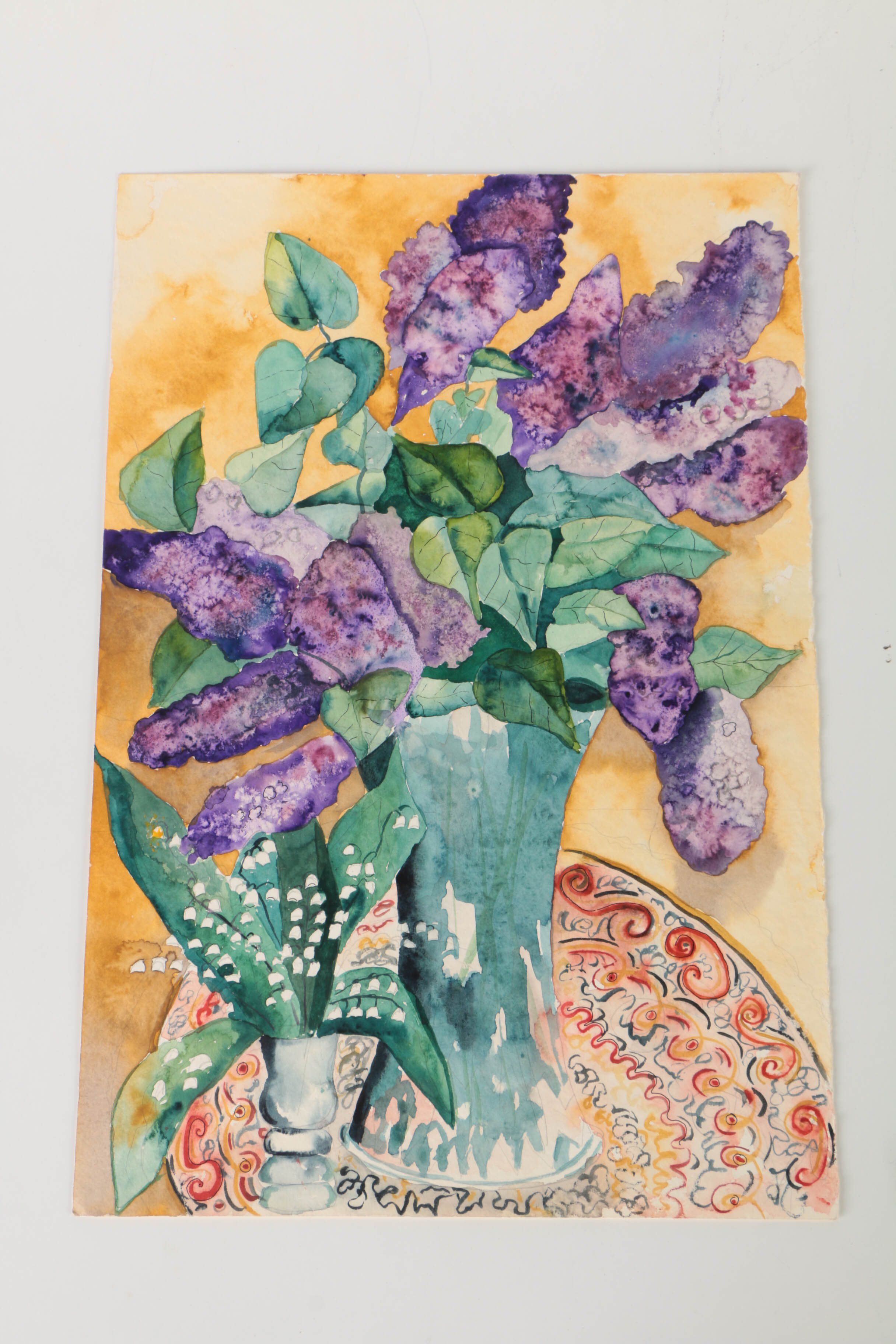 Watercolor Paintings of Floral Still Lives