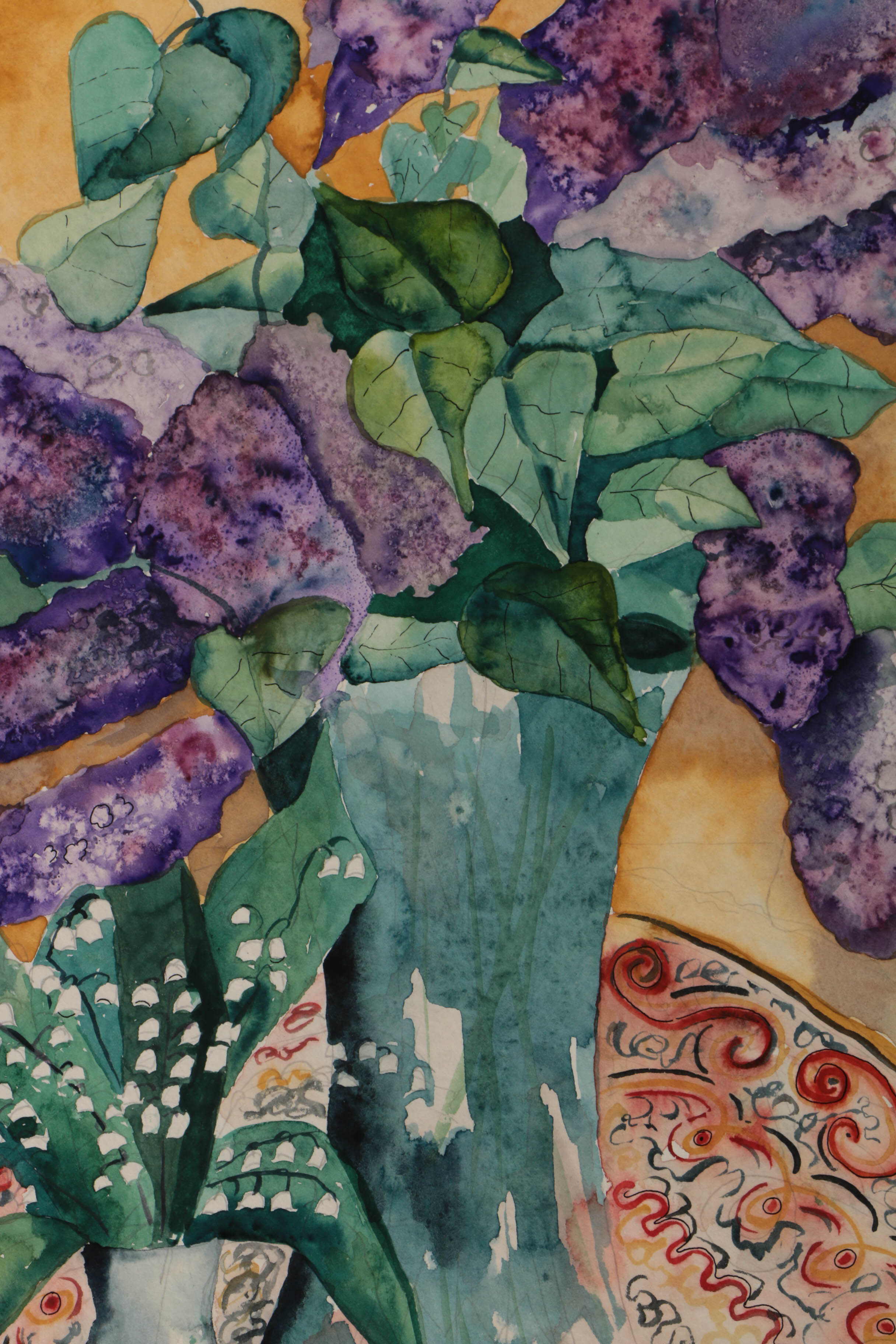 Watercolor Paintings of Floral Still Lives
