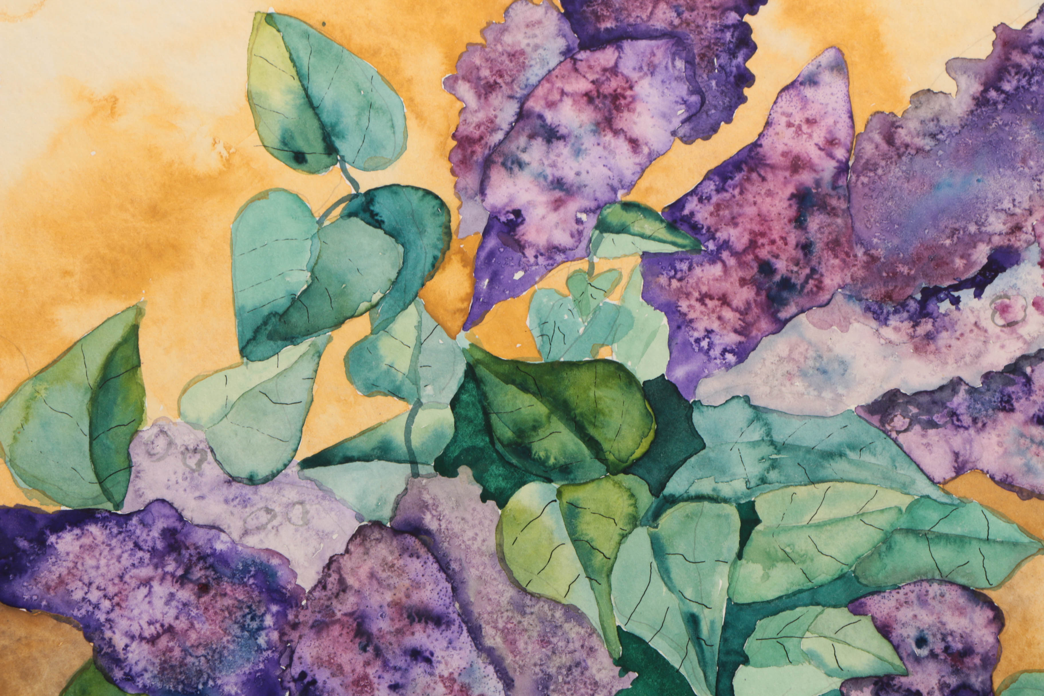 Watercolor Paintings of Floral Still Lives