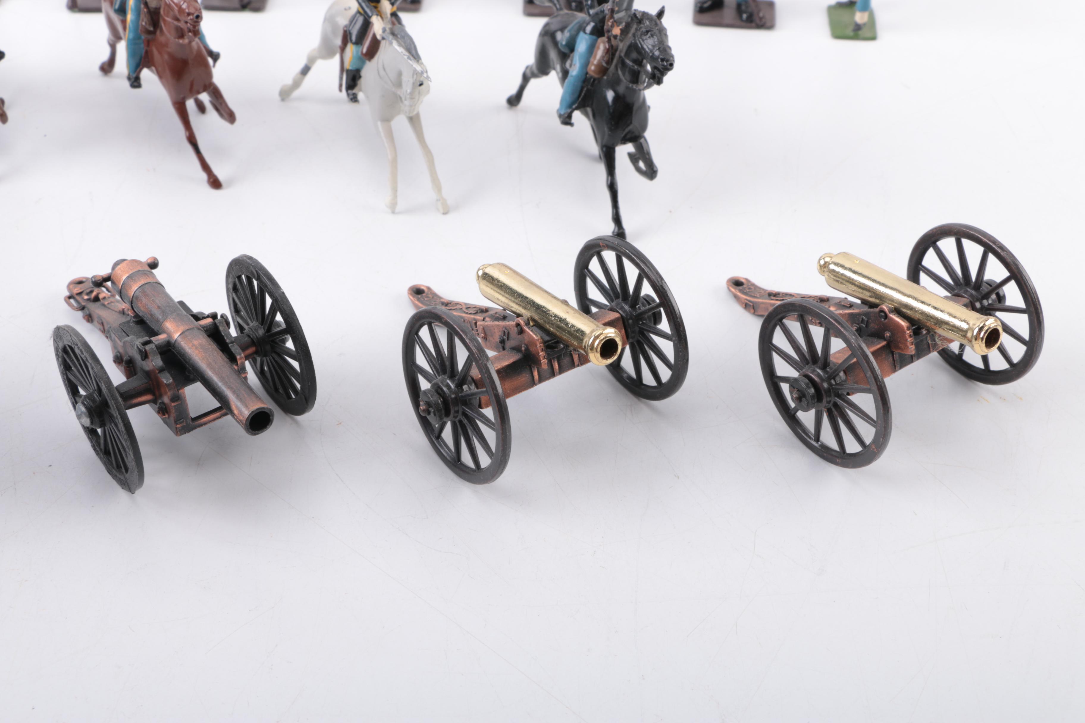Collection of Metal American Civil War Figurines