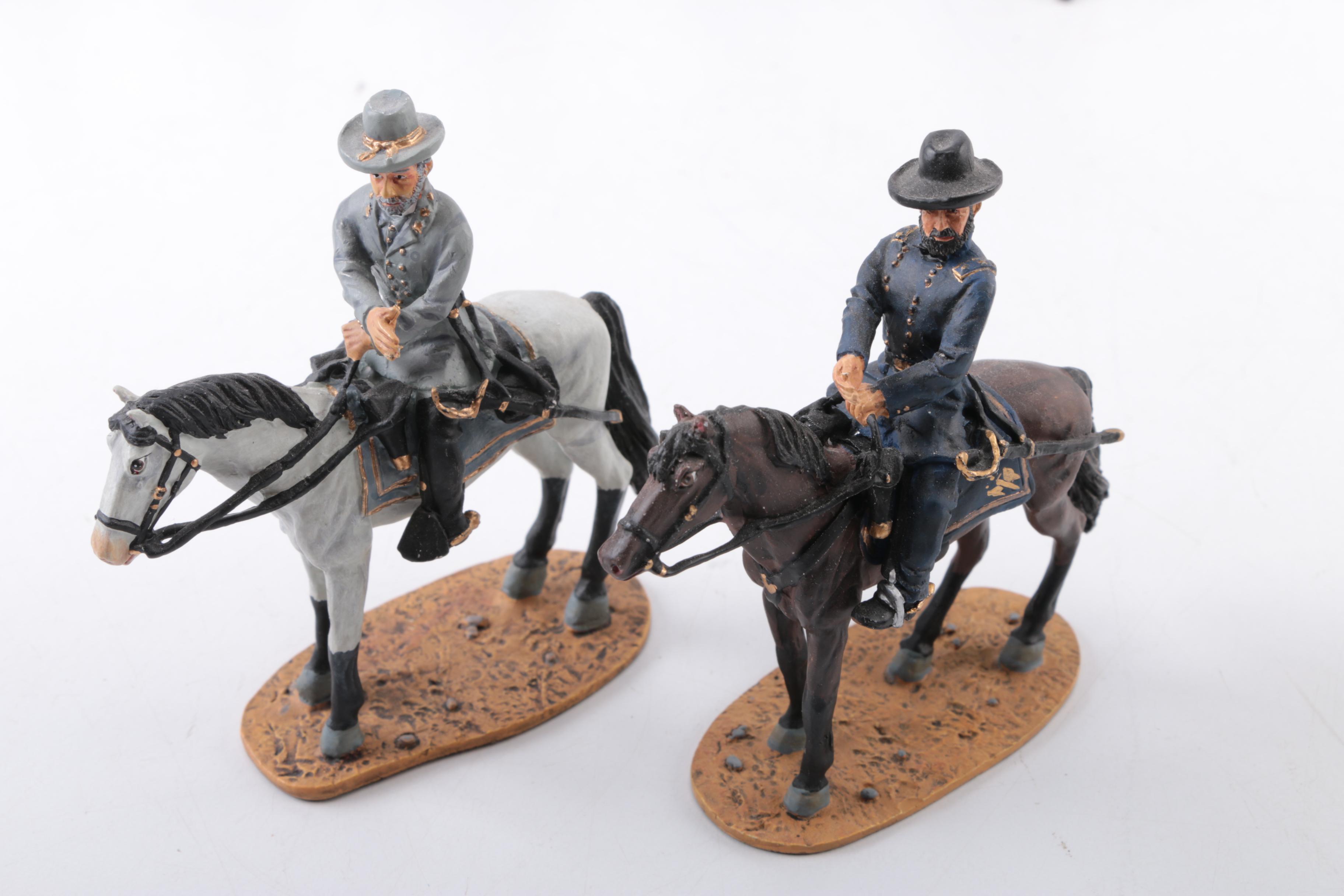 Collection of Metal American Civil War Figurines
