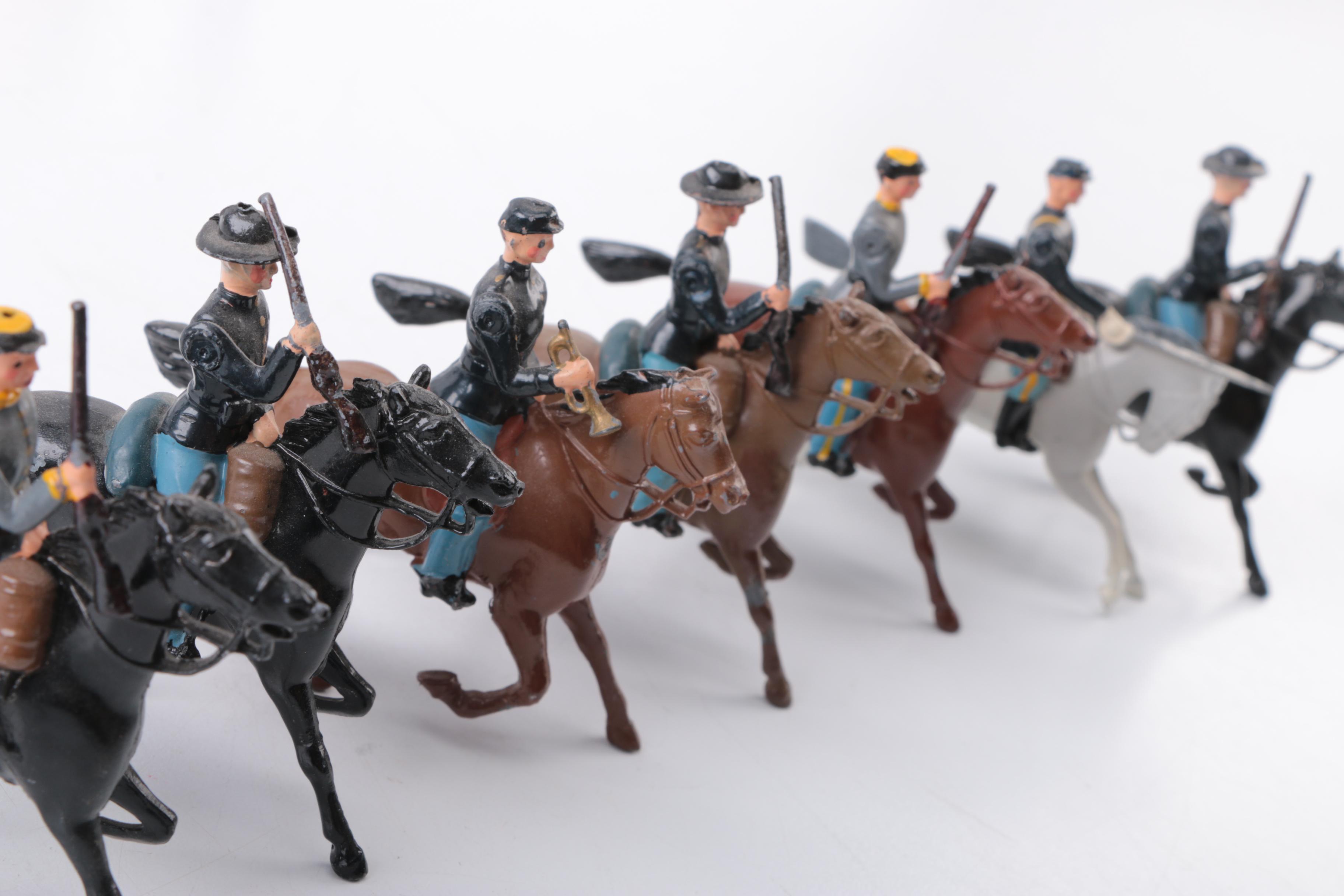 Collection of Metal American Civil War Figurines