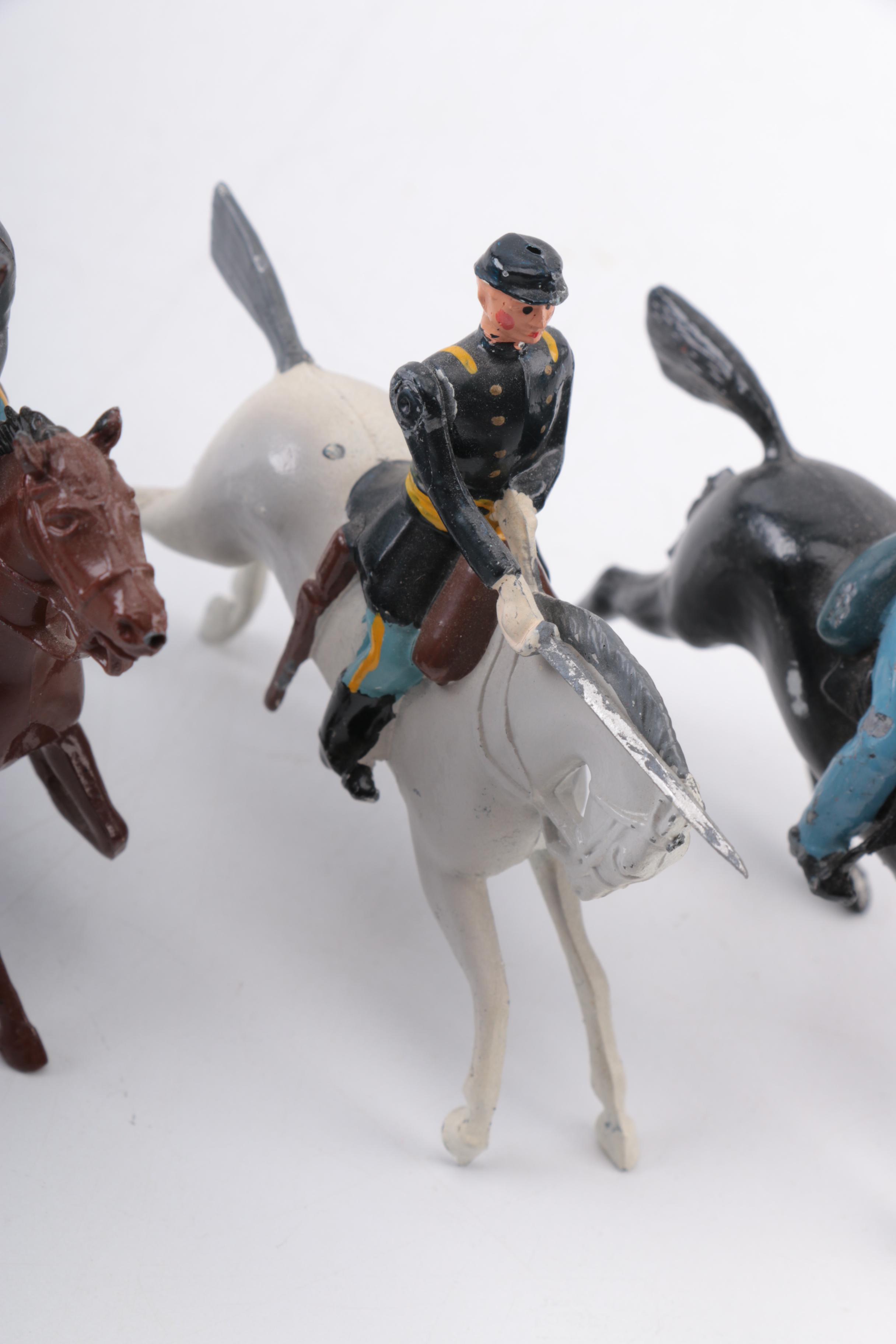 Collection of Metal American Civil War Figurines