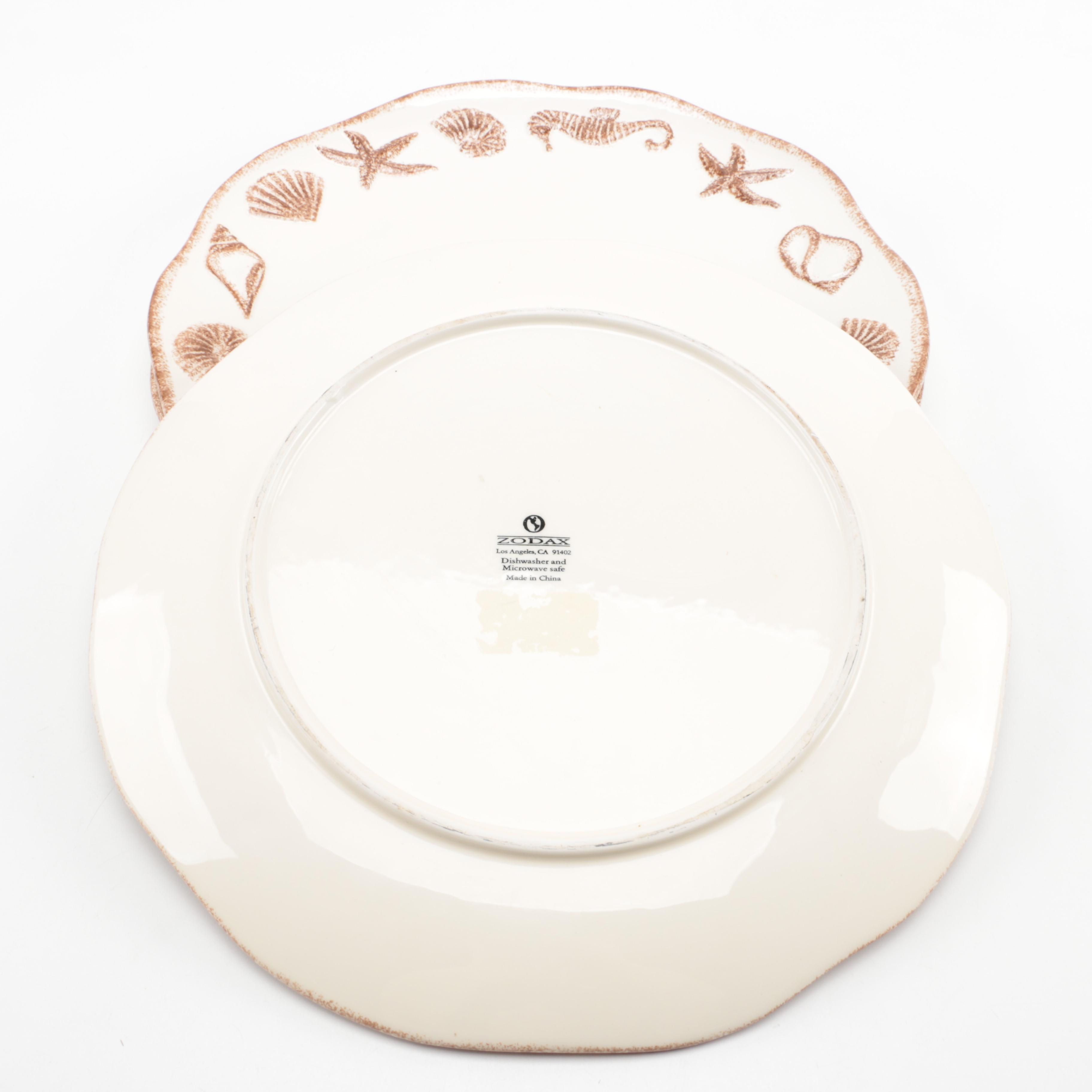Zodax Ceramic Plate Set