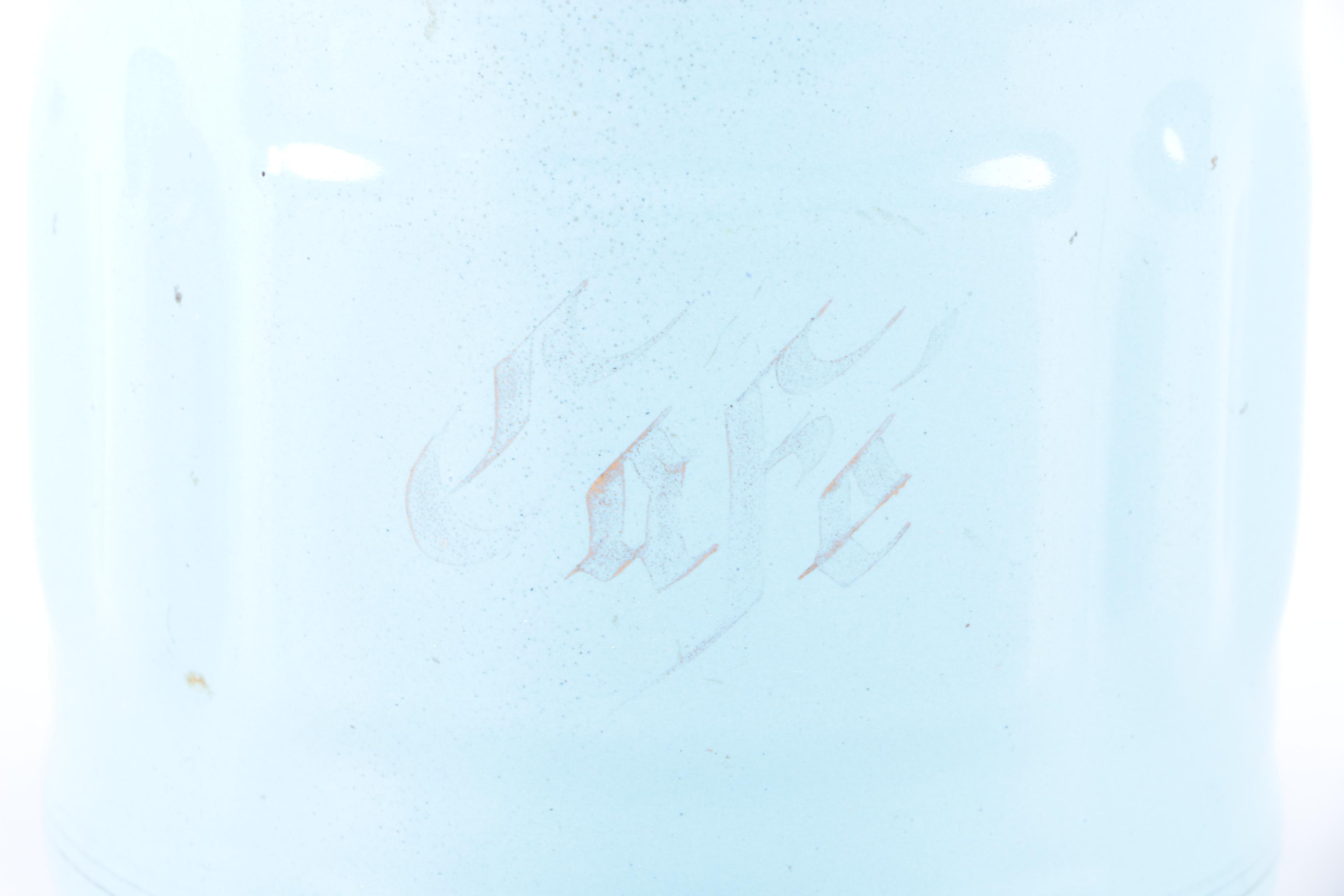 Vintage Luc & Cie Depose French Enameled Metal Canisters