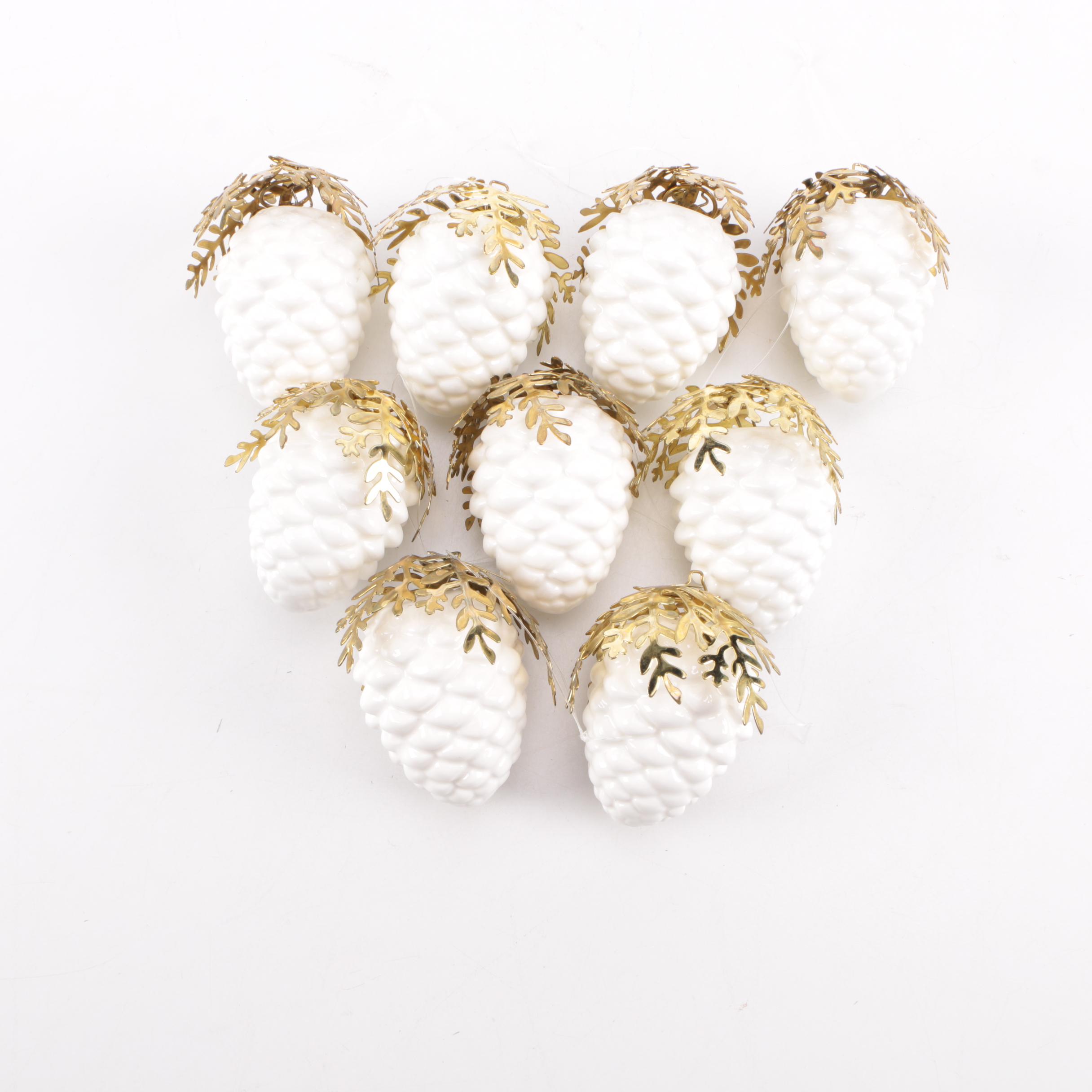 Department 56 China Pine Cone Ornaments