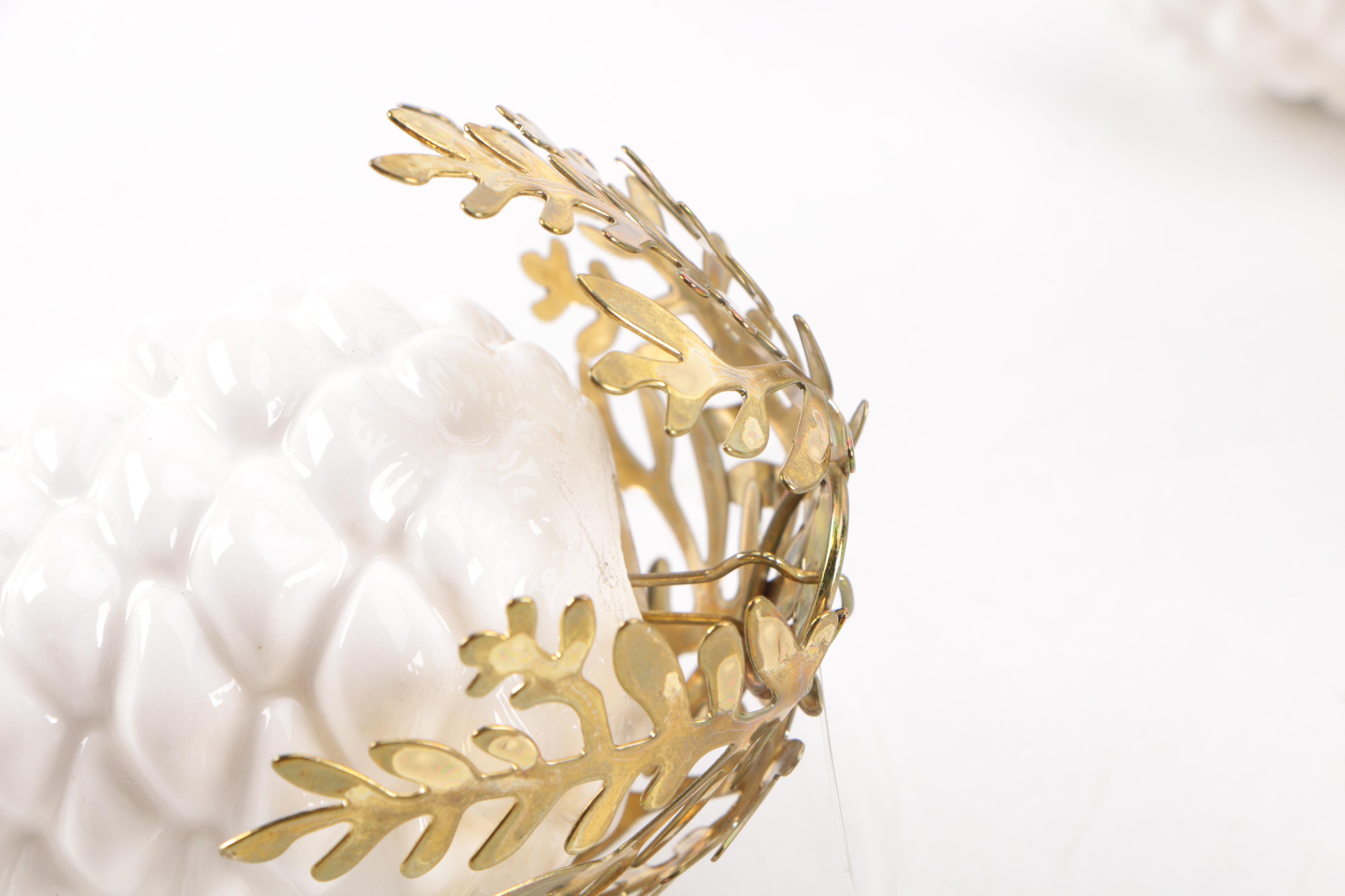 Department 56 China Pine Cone Ornaments