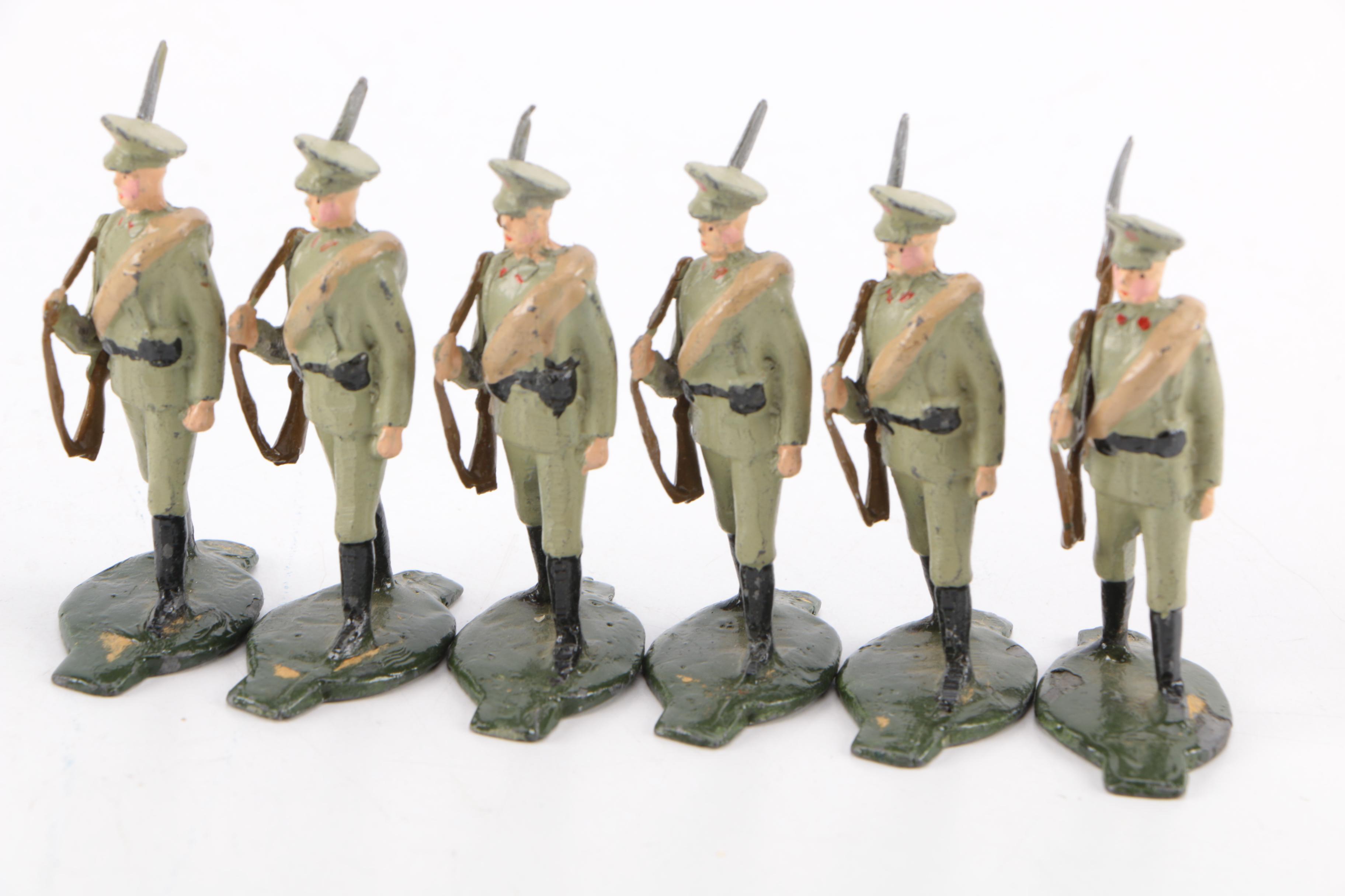 Collection of Metal Military Figurines
