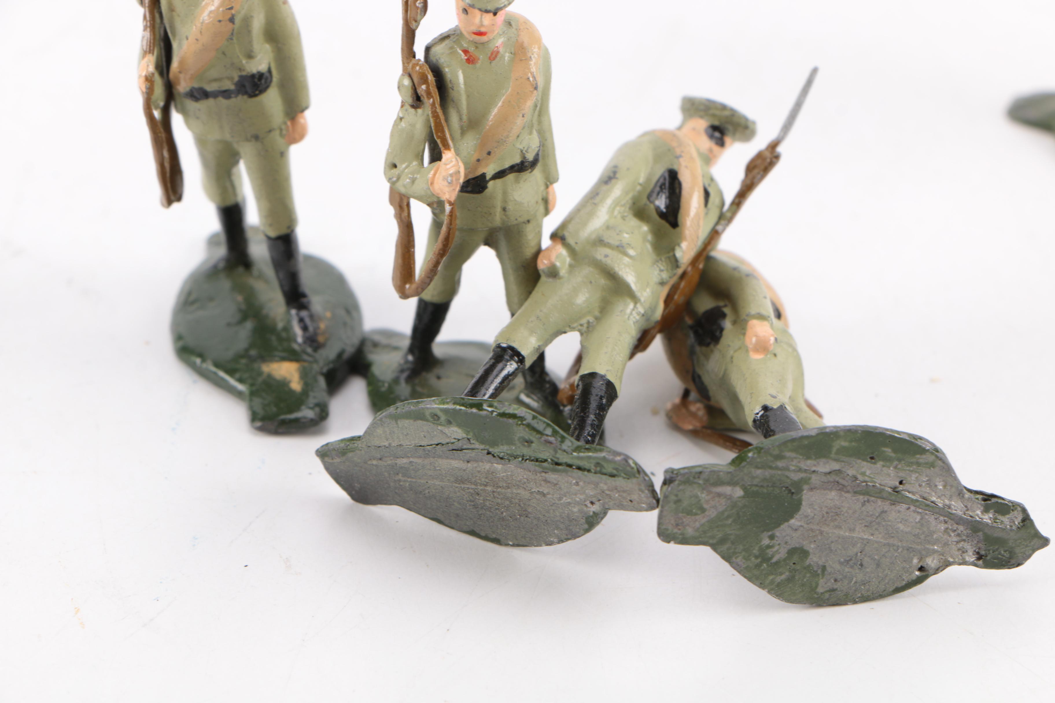 Collection of Metal Military Figurines
