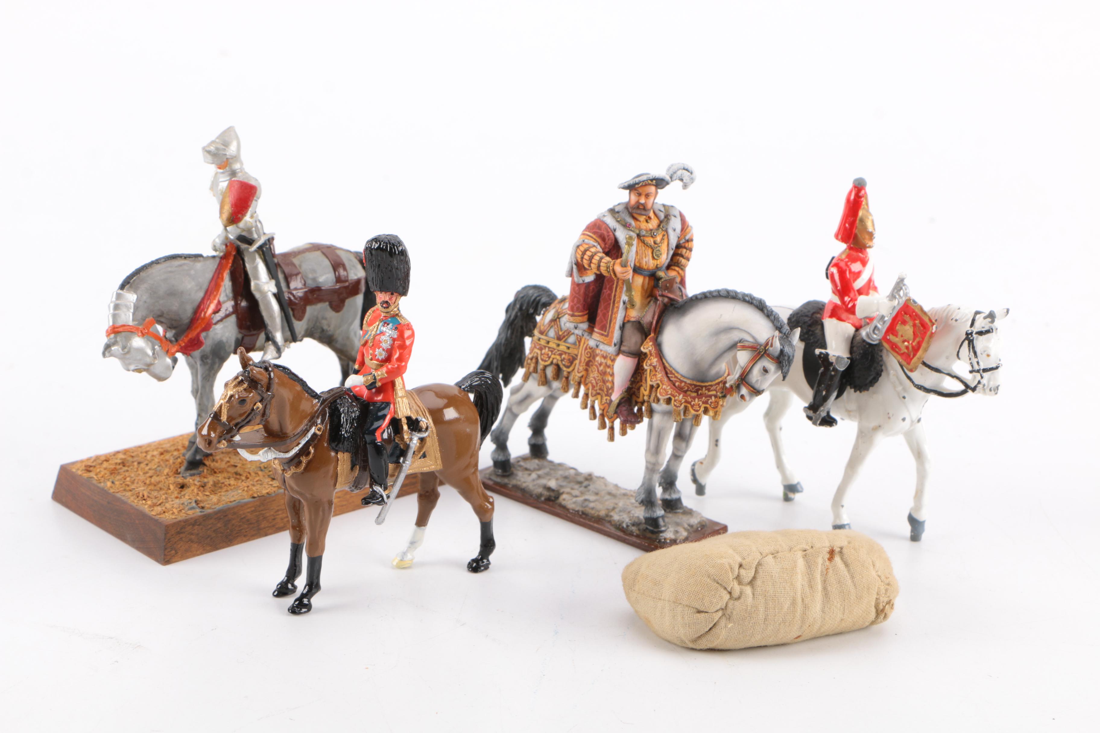 Collection of Metal Military Figurines