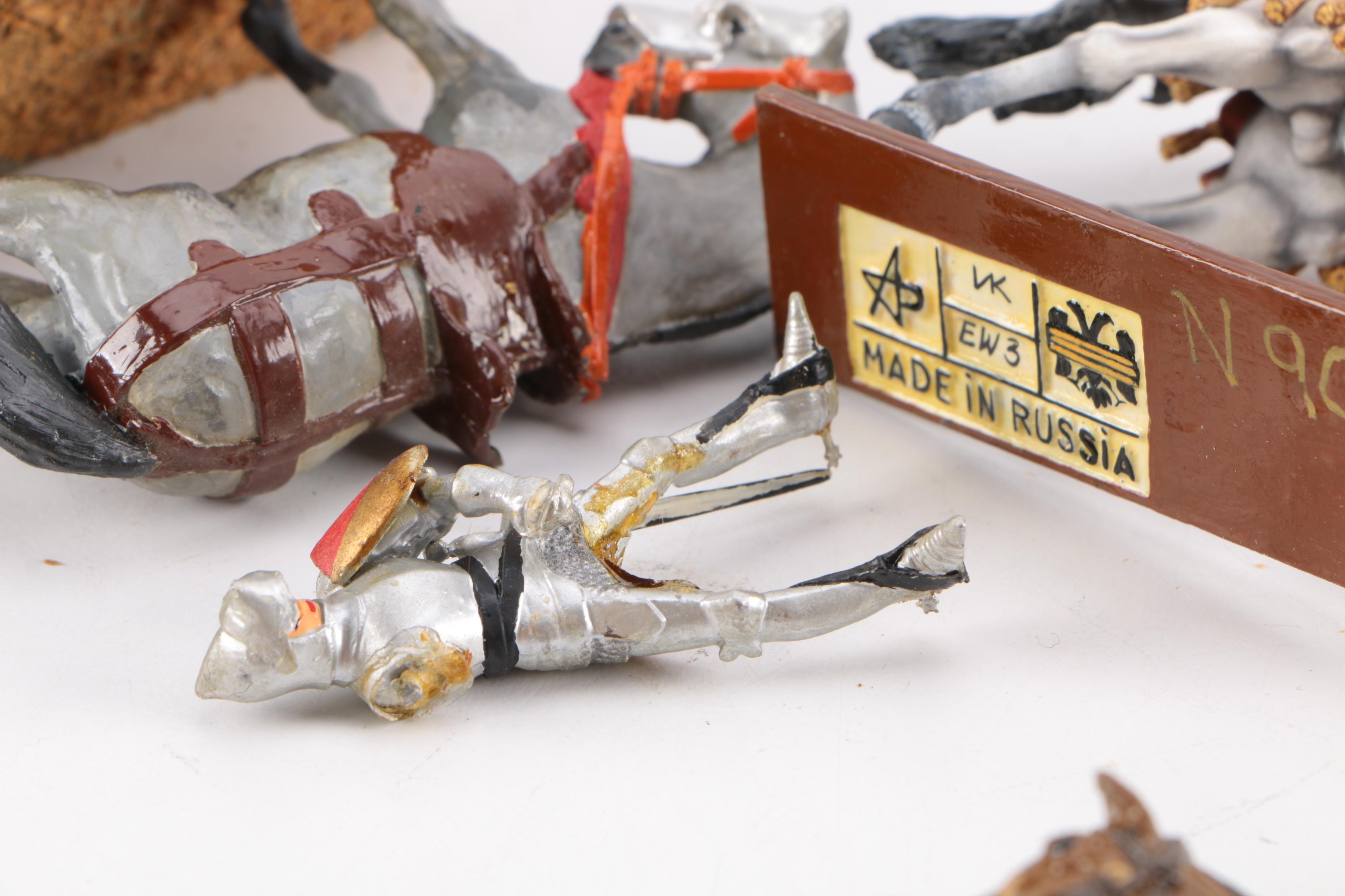 Collection of Metal Military Figurines