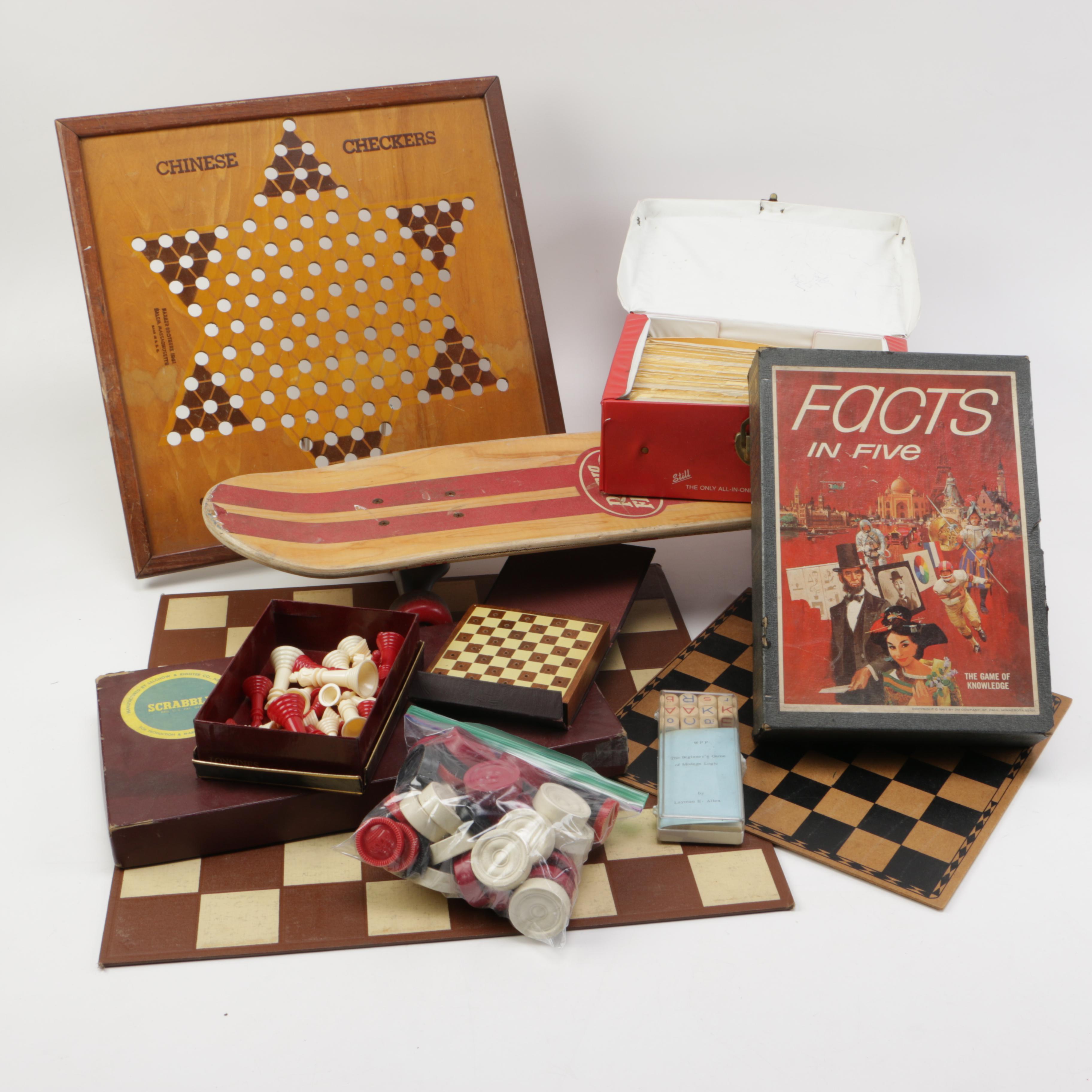 Radio Flyer Skateboard with Board Games