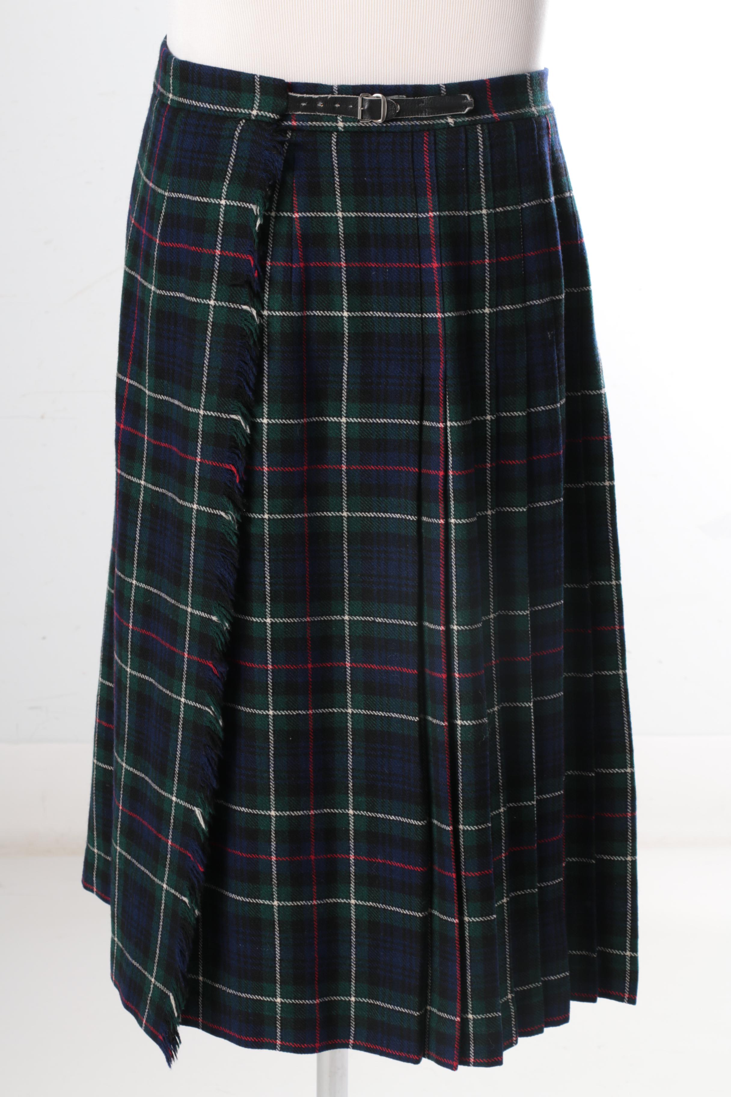 Women's Brendella Plaid Irish Wool Kilt Skirt