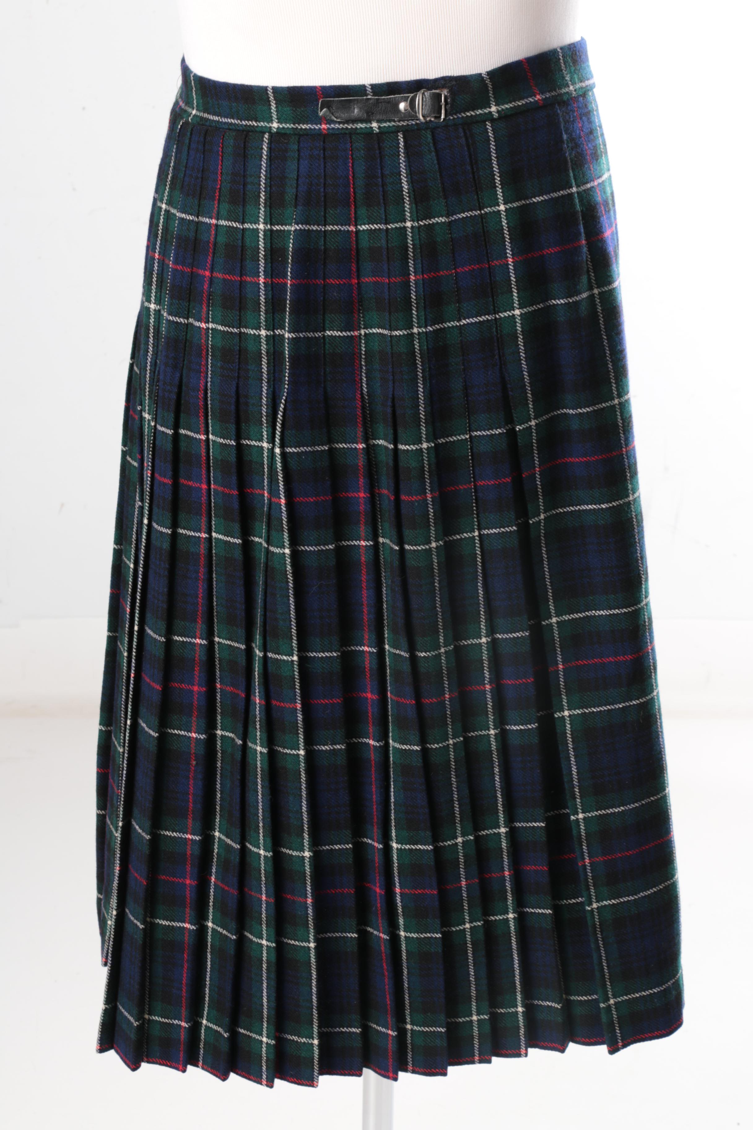 Women's Brendella Plaid Irish Wool Kilt Skirt