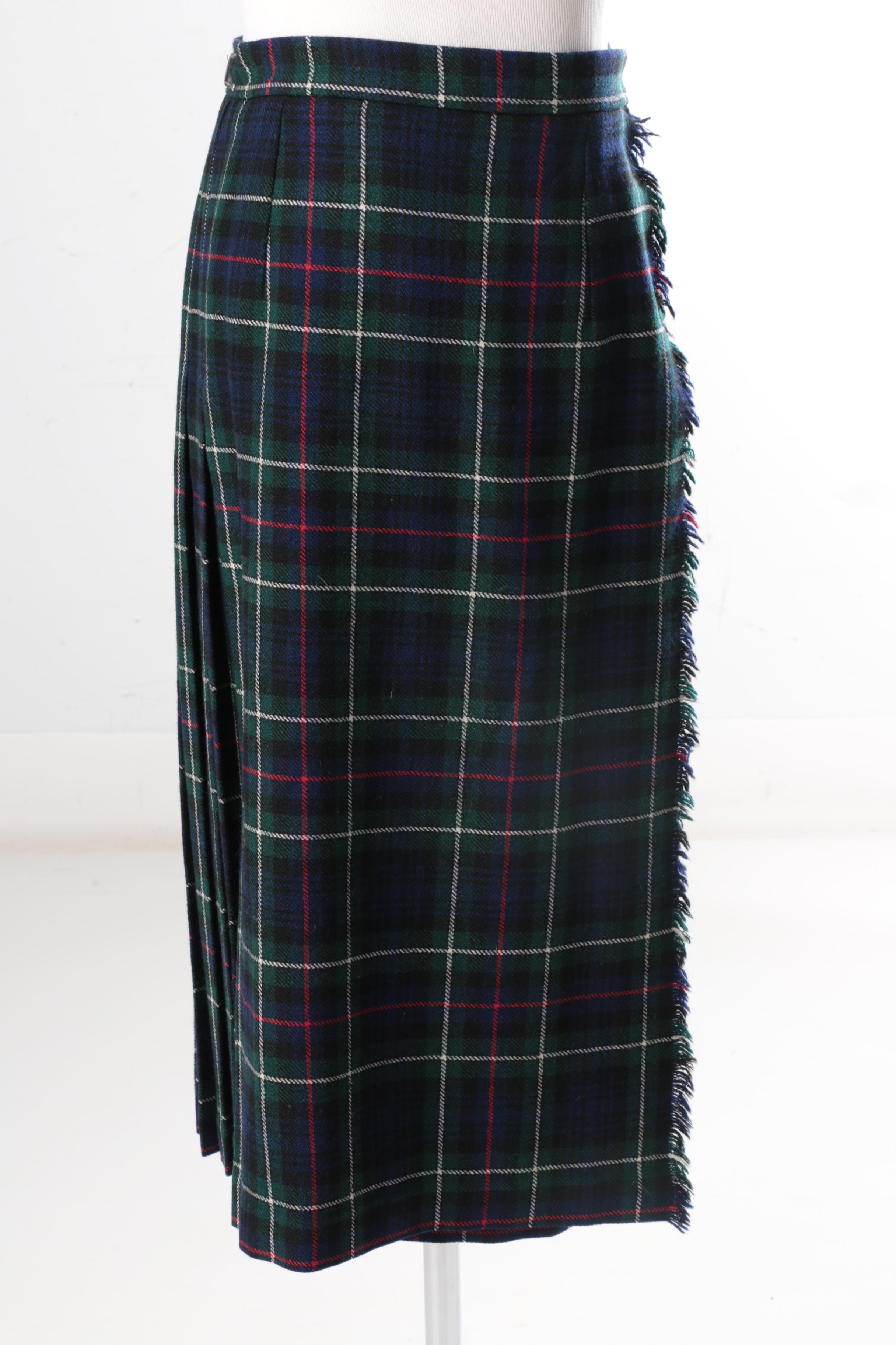 Women's Brendella Plaid Irish Wool Kilt Skirt