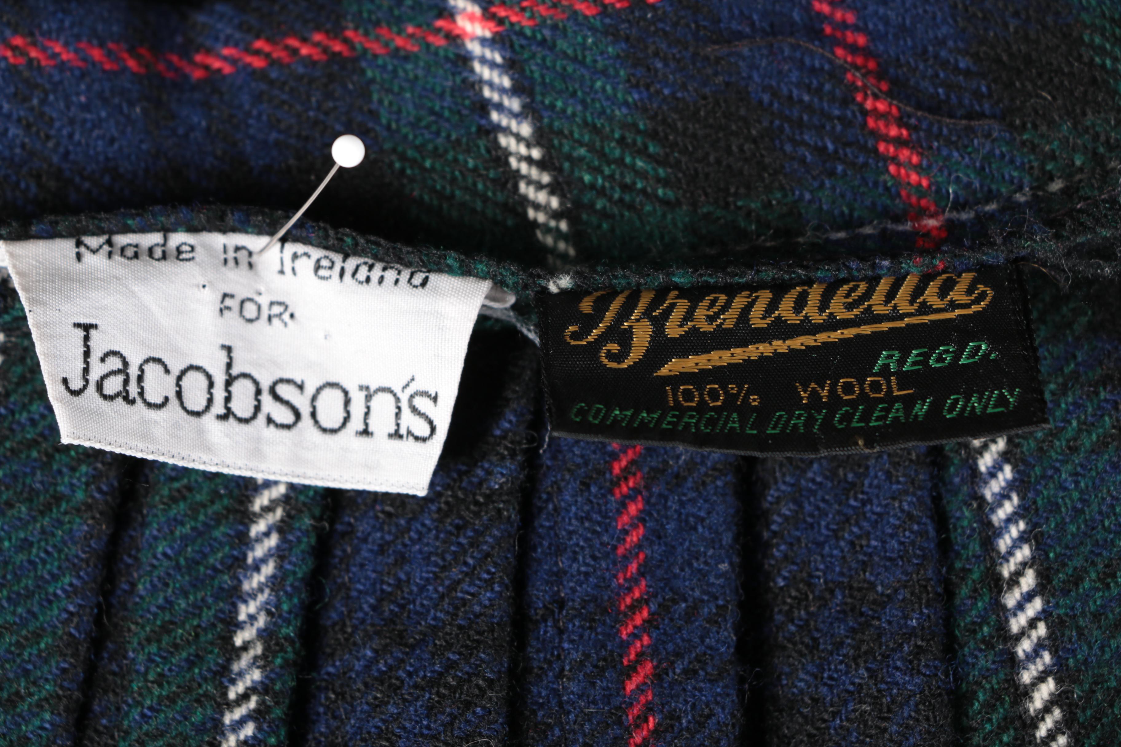 Women's Brendella Plaid Irish Wool Kilt Skirt