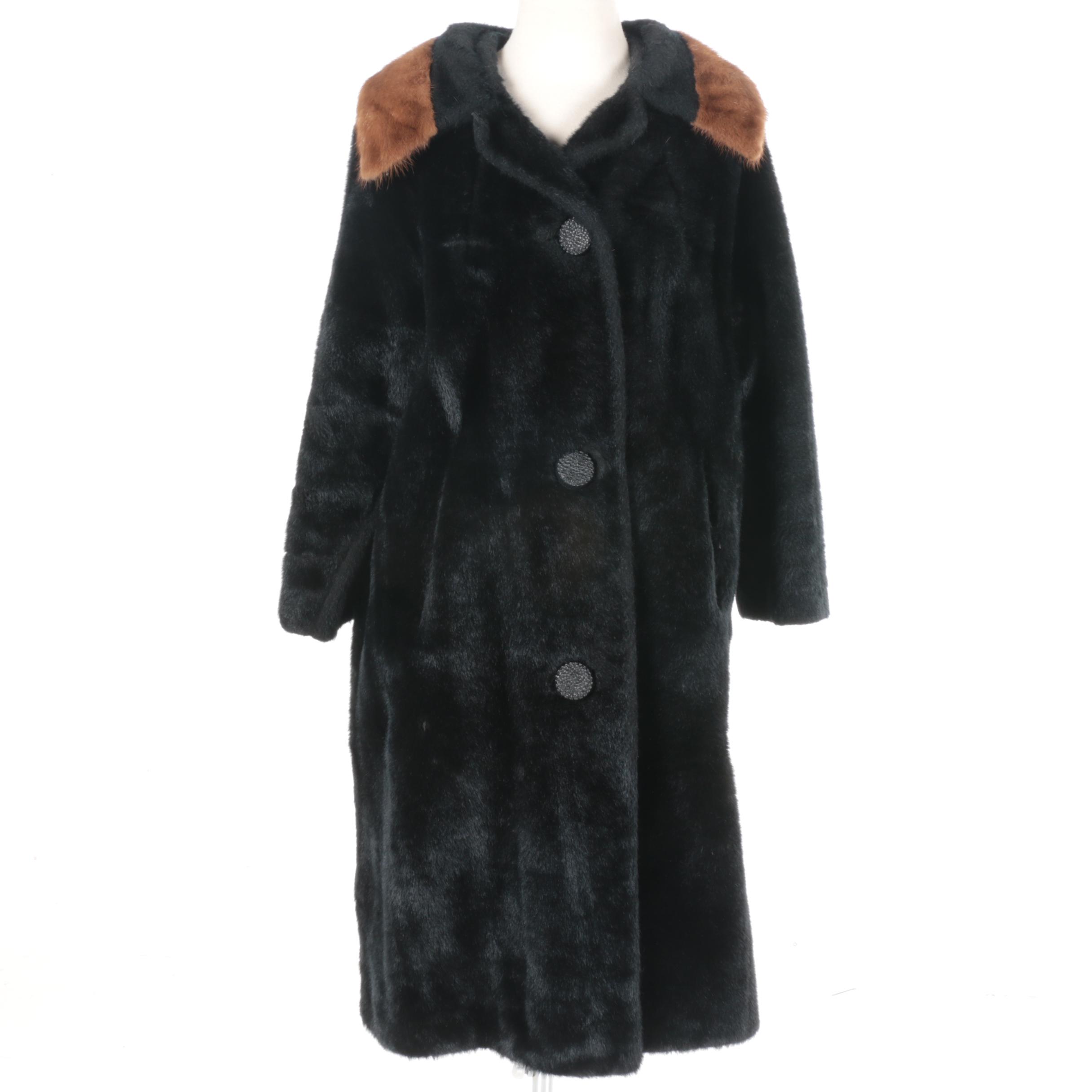 Vintage Carol Brent Faux Fur Coat