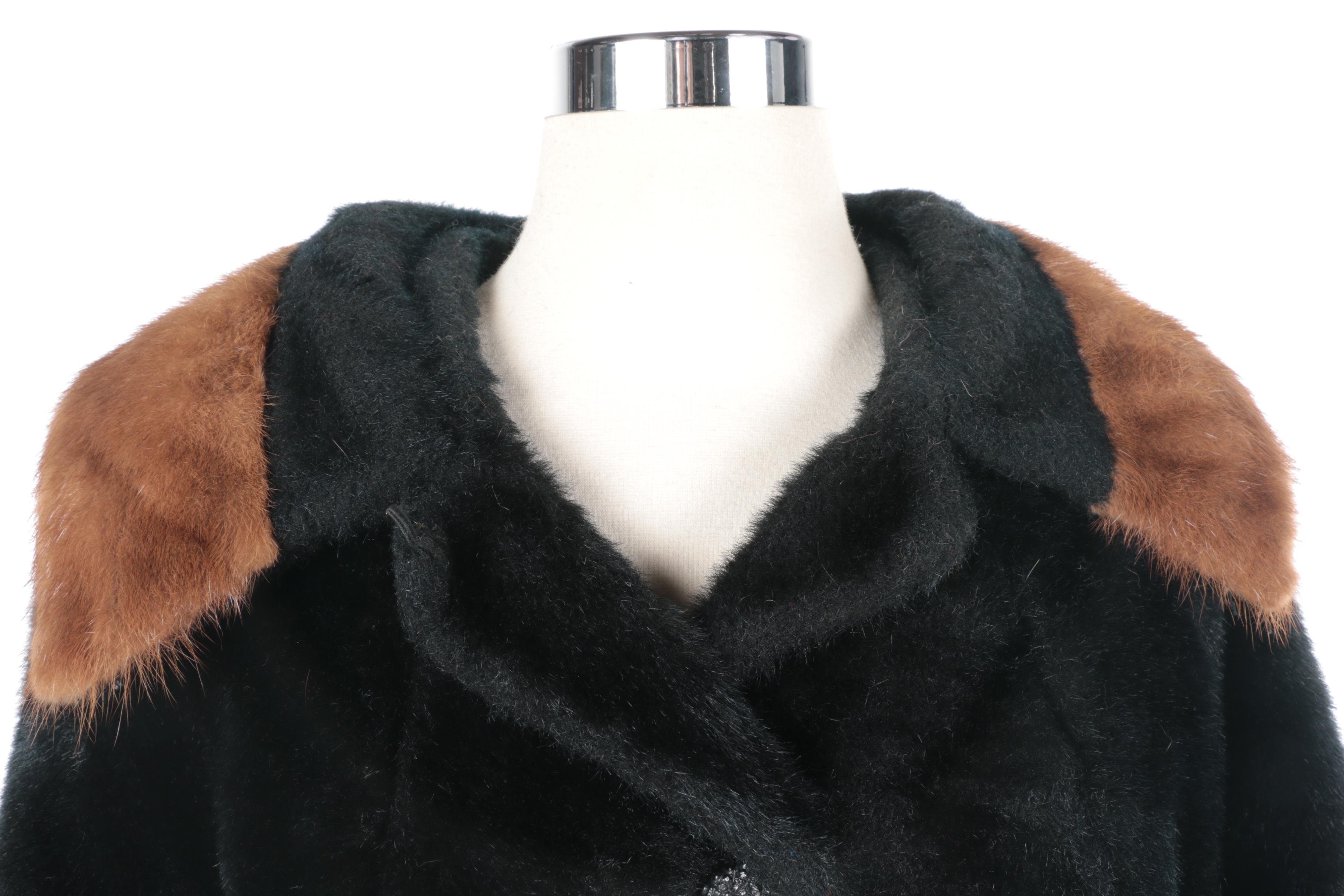 Vintage Carol Brent Faux Fur Coat