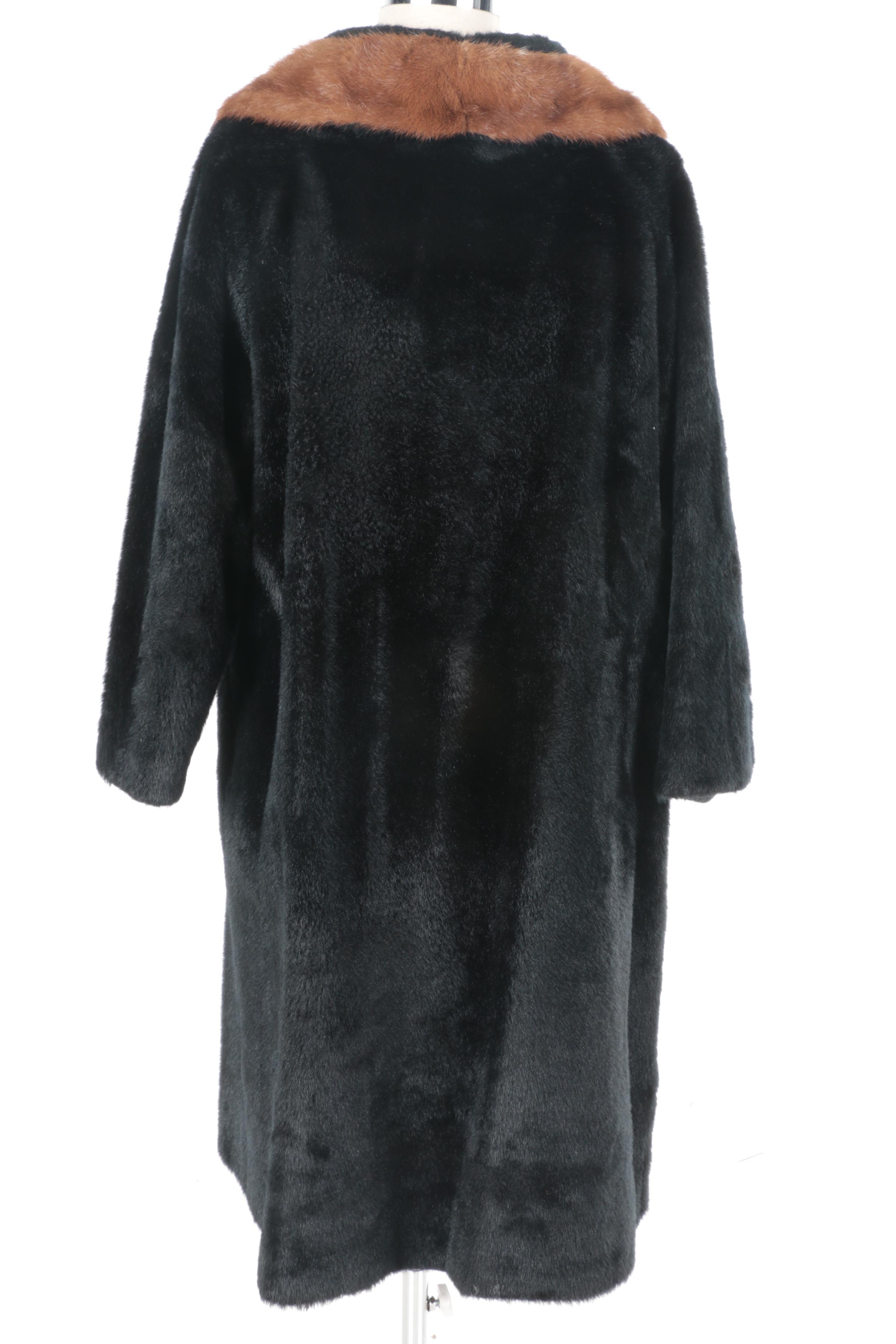 Vintage Carol Brent Faux Fur Coat