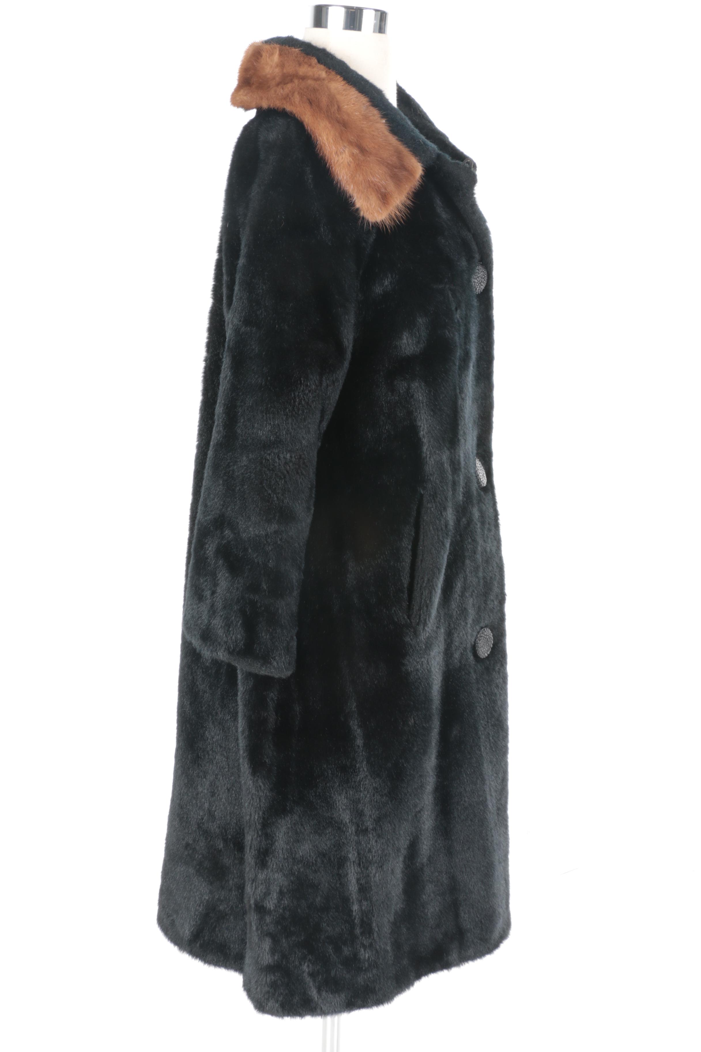 Vintage Carol Brent Faux Fur Coat