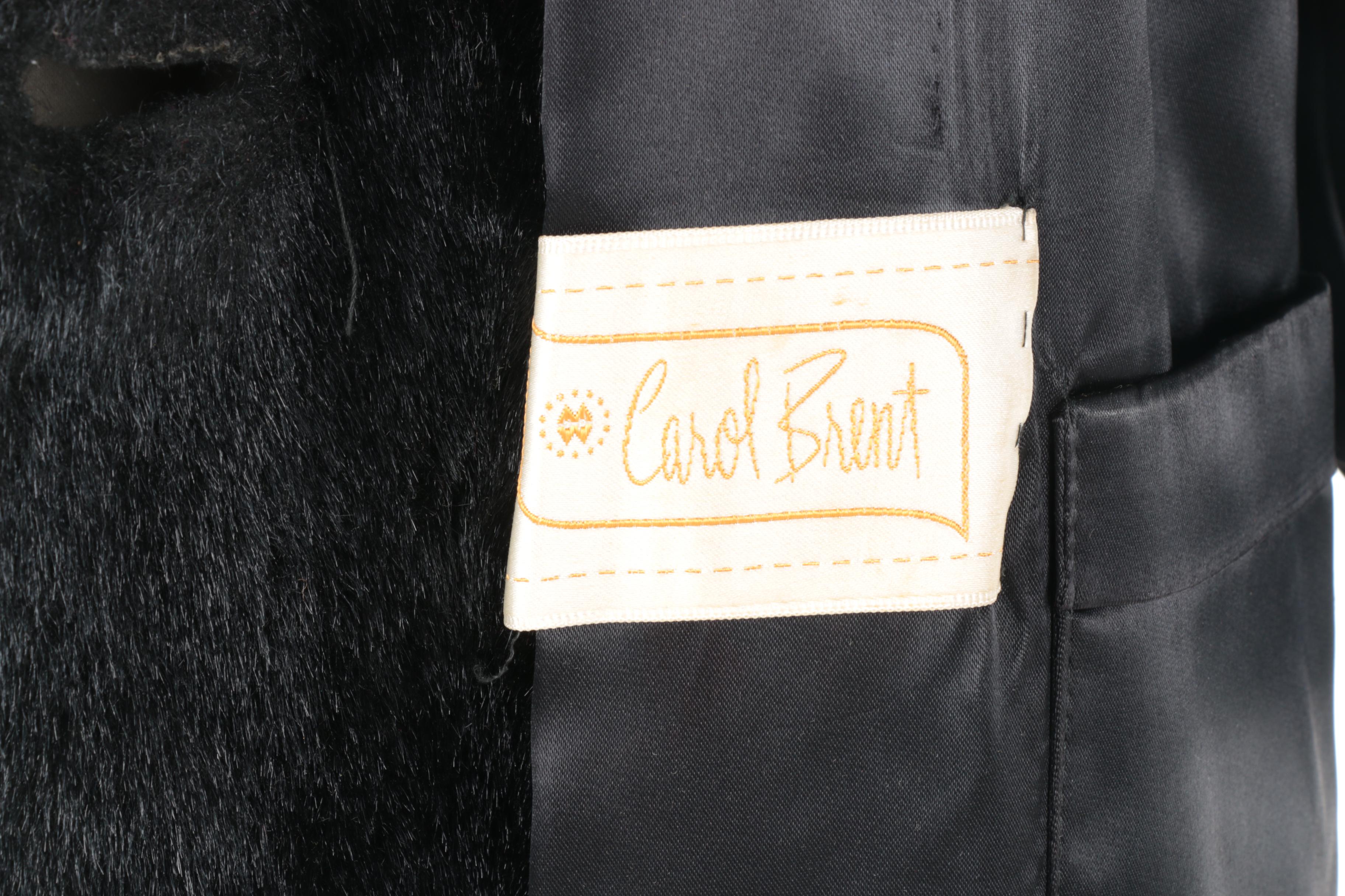 Vintage Carol Brent Faux Fur Coat