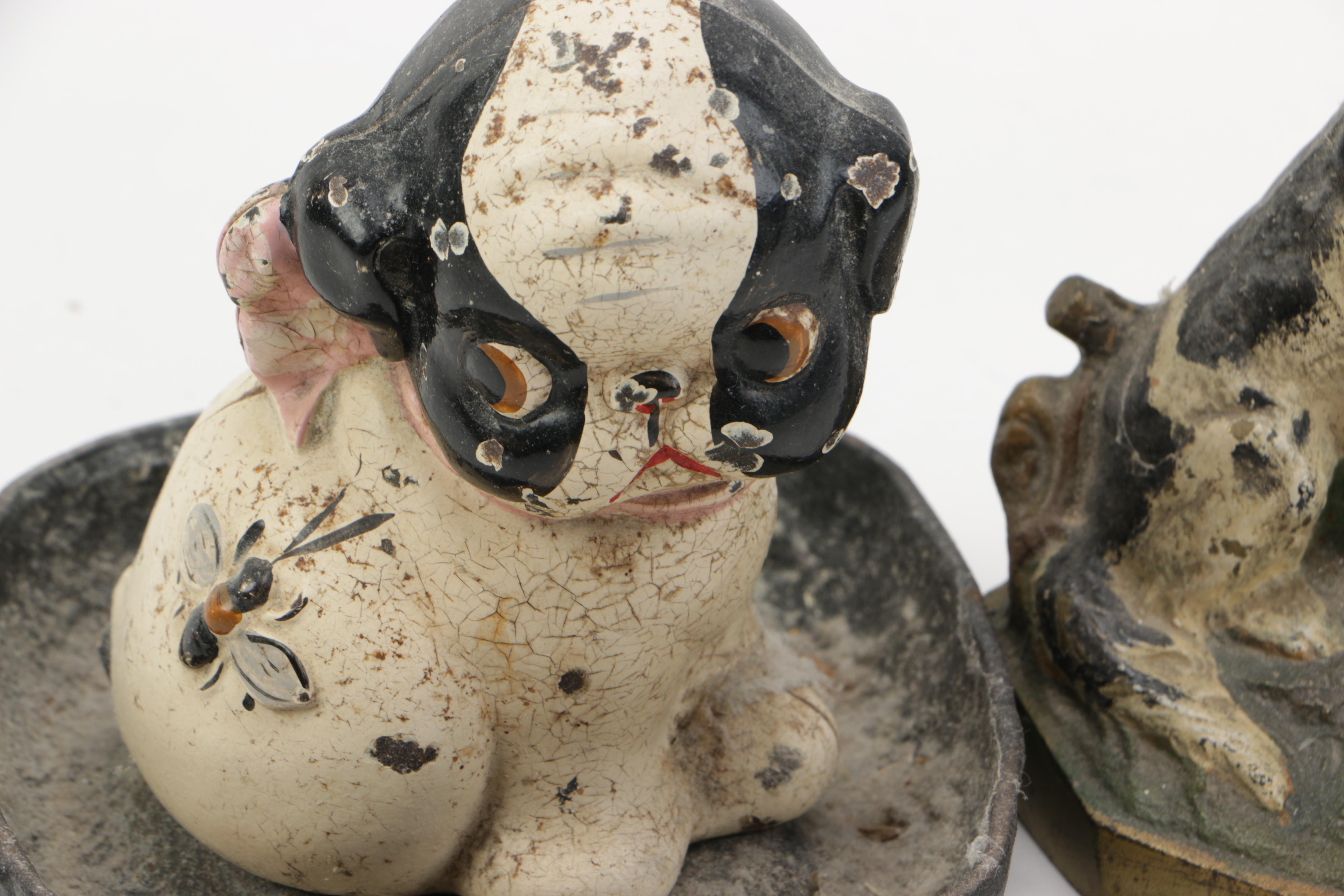 Cast Iron Dog Themed Door Stops