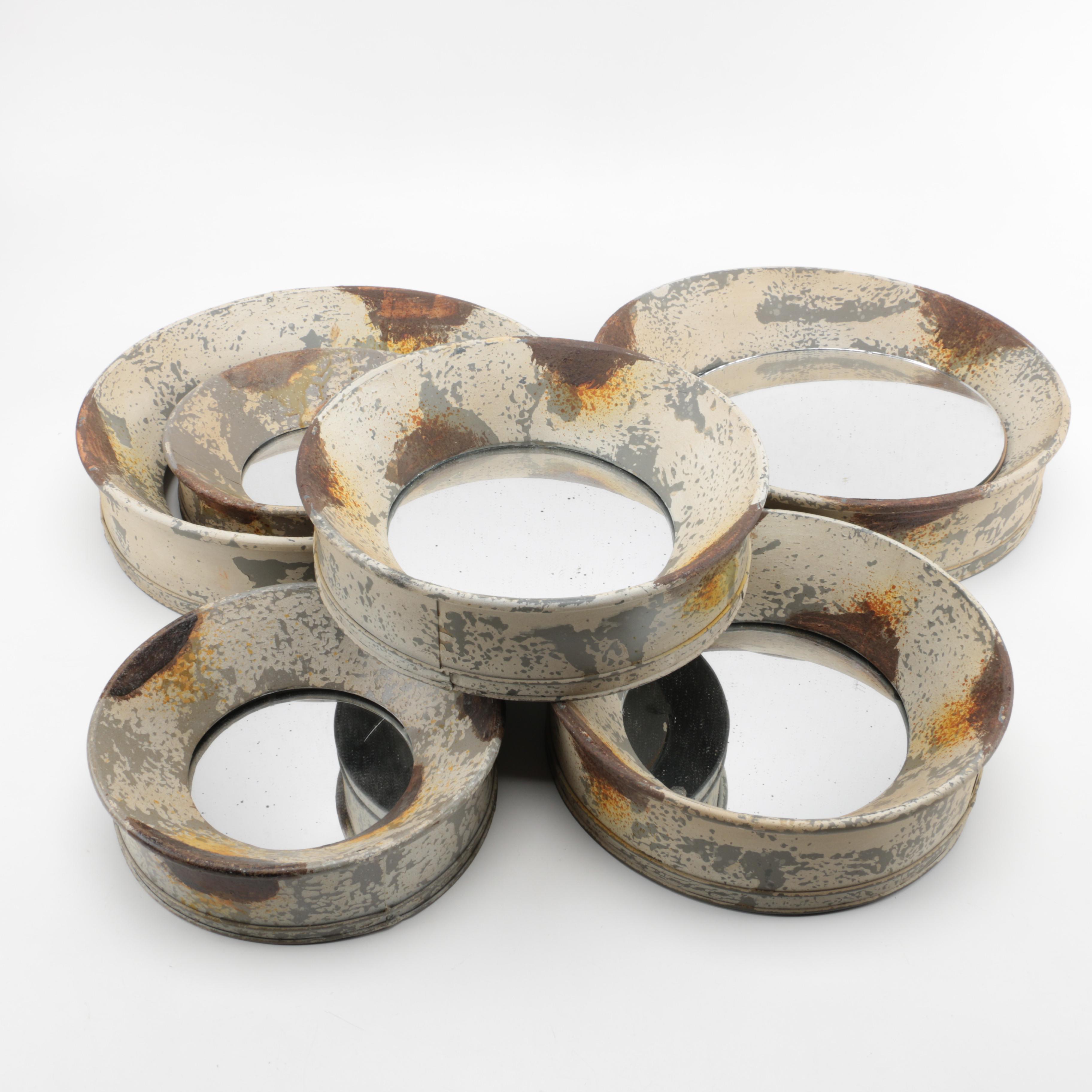 Collection of Two's Company Decorative Wall Mirrors with Wall Hooks