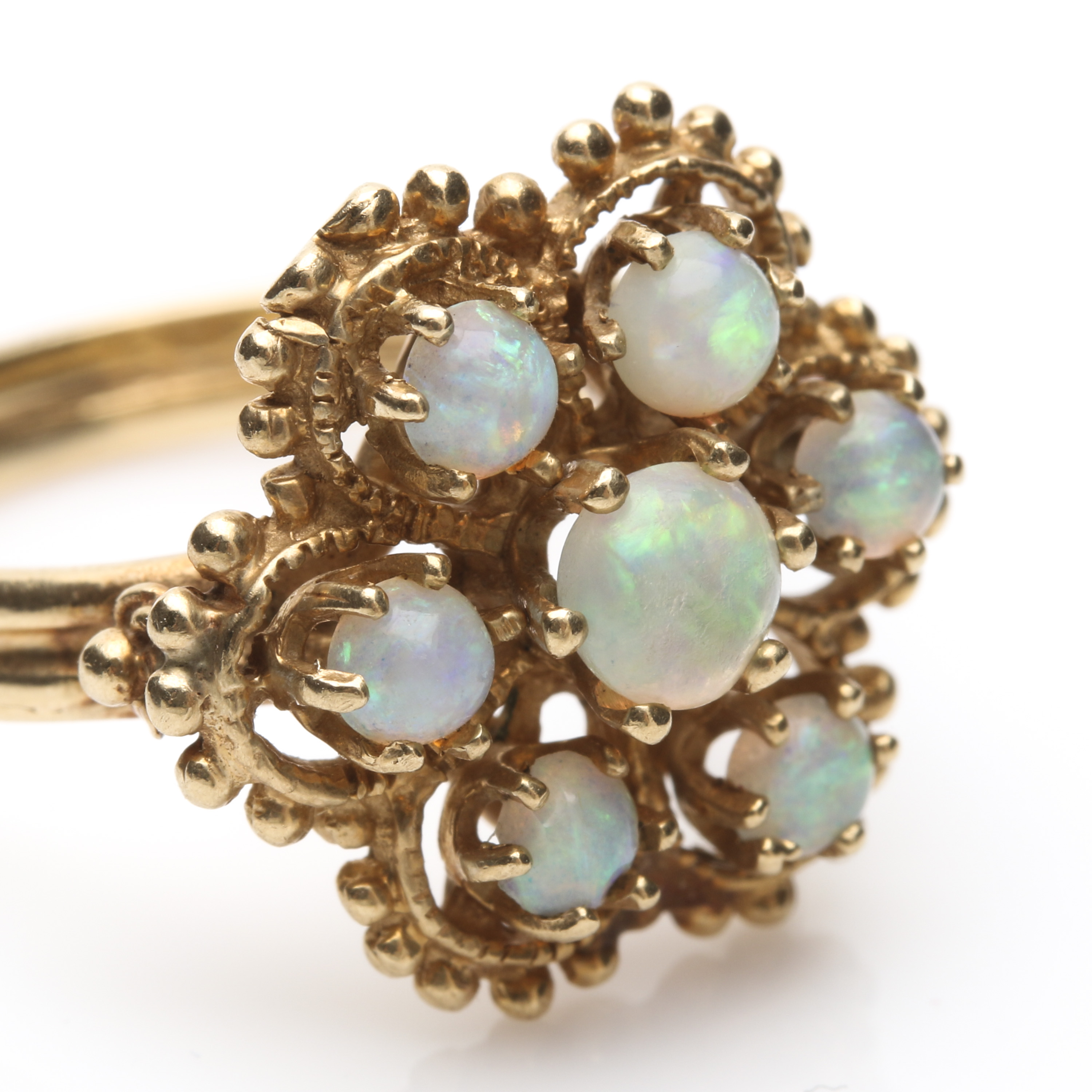 14K Yellow Gold Opal Ring