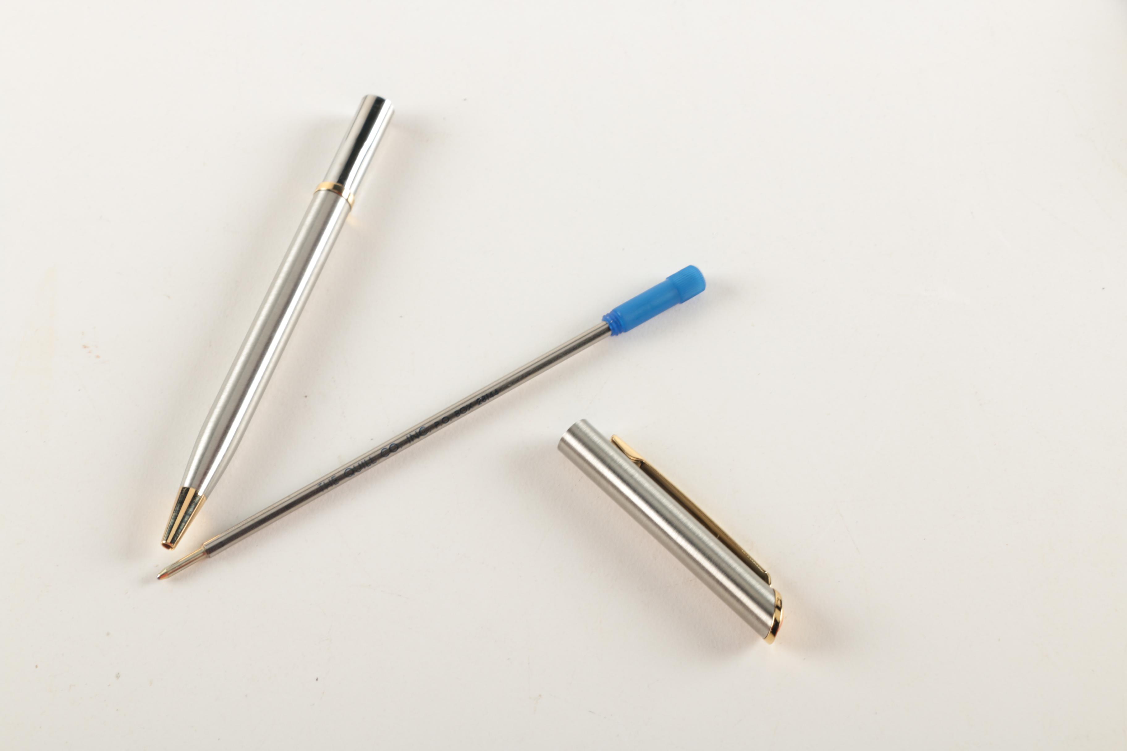 Quill Co. "Pershing" Mechanical Pencils and Ball Point Pen