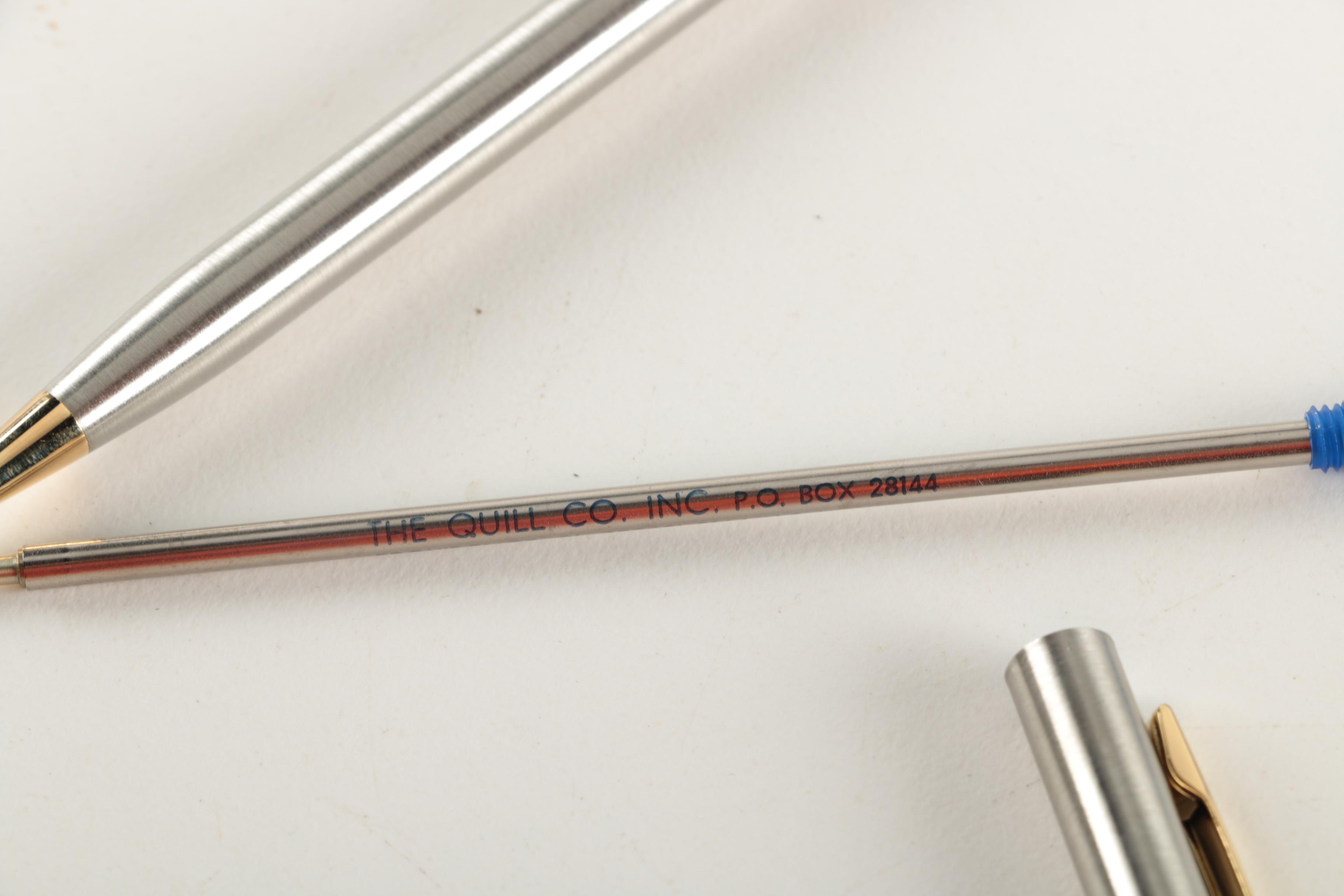 Quill Co. "Pershing" Mechanical Pencils and Ball Point Pen