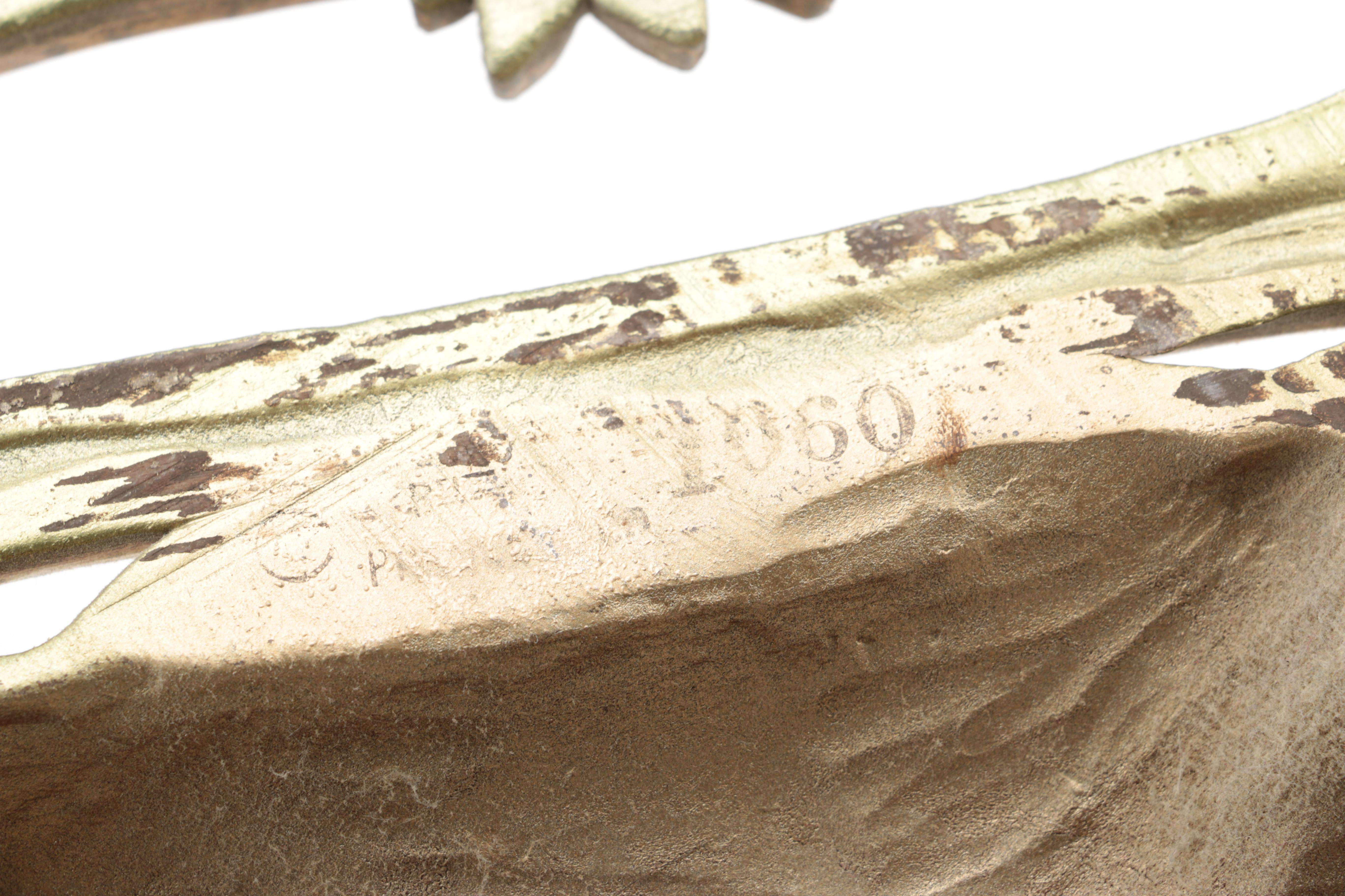 Pair of Asian Inspired Metal Wall Hangings