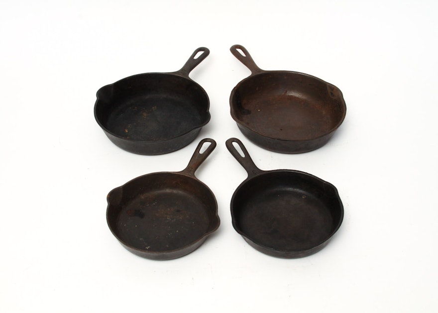 Collection of Cast Iron Griswold Skillets