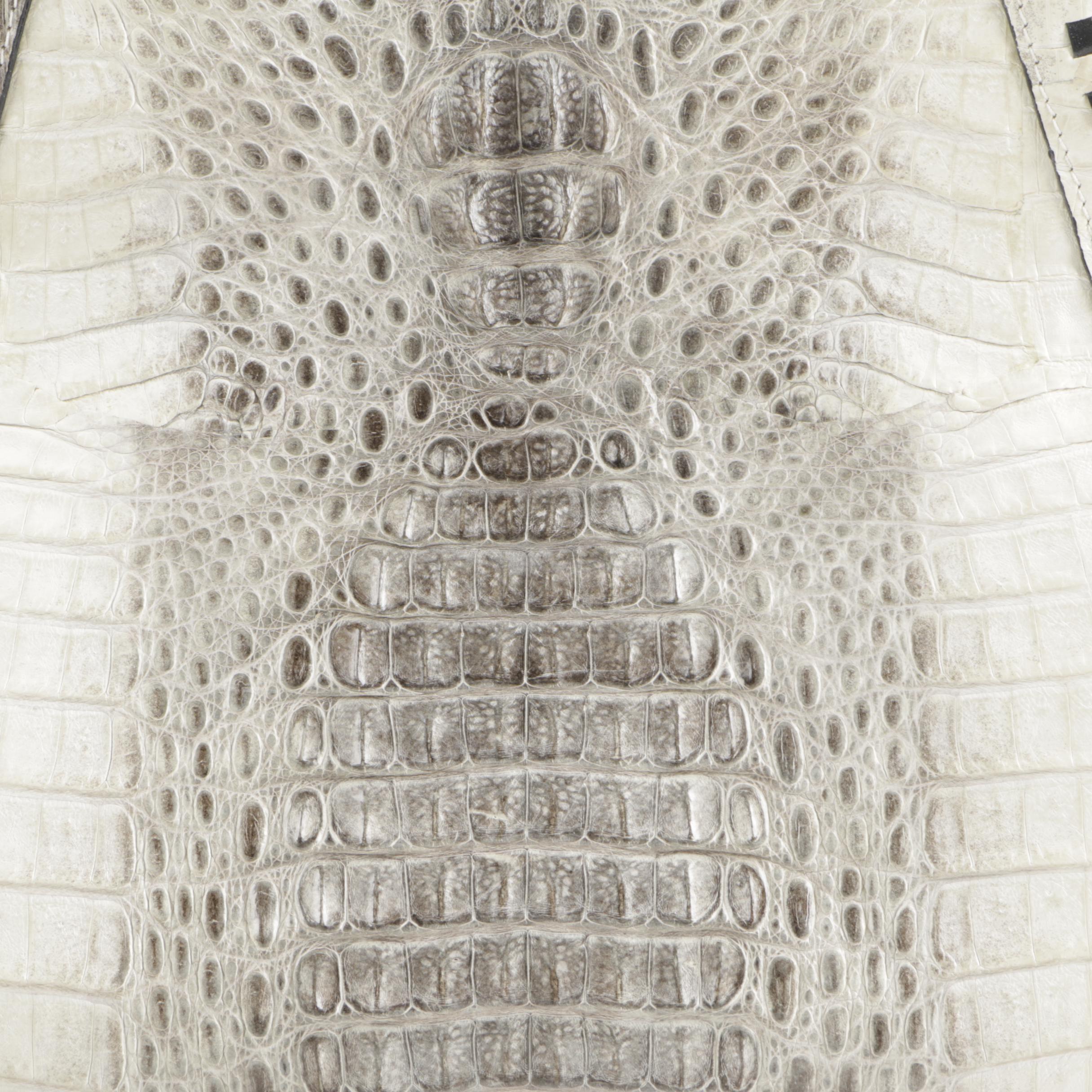 Nina Raye Crocodile Skin Handbag