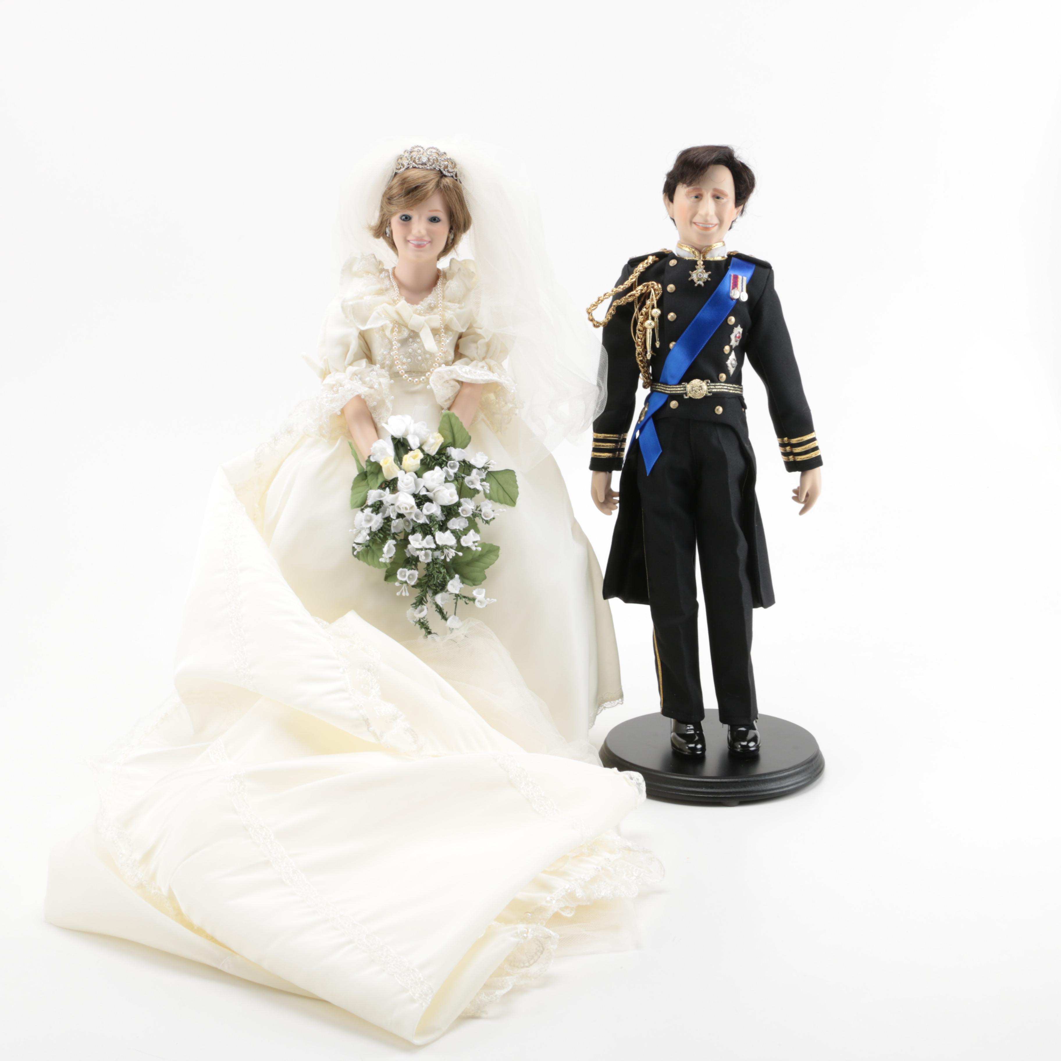 Princess Diana and Prince Charles Dolls by the Danbury Mint