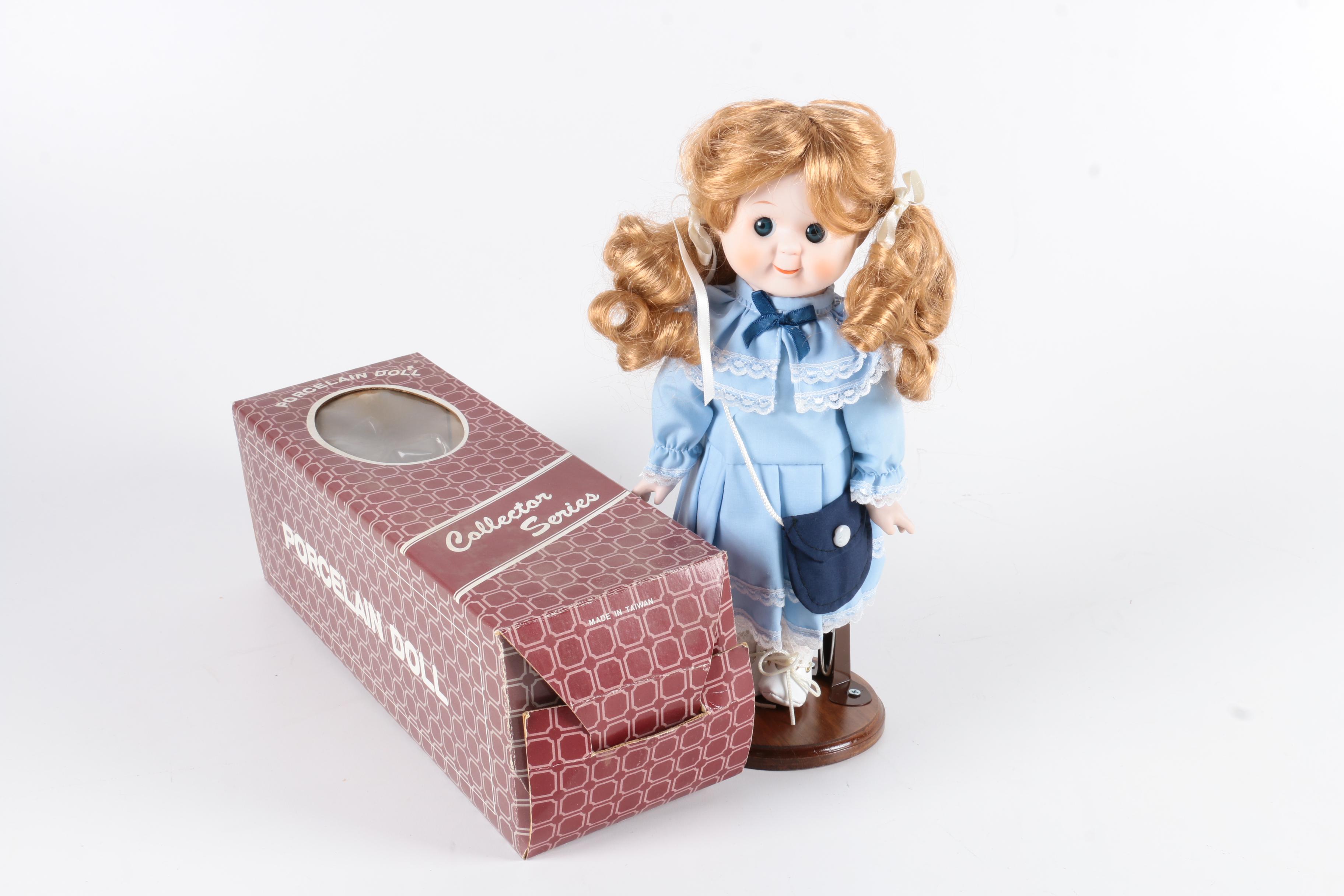 Collection of Porcelain and Plastic Dolls