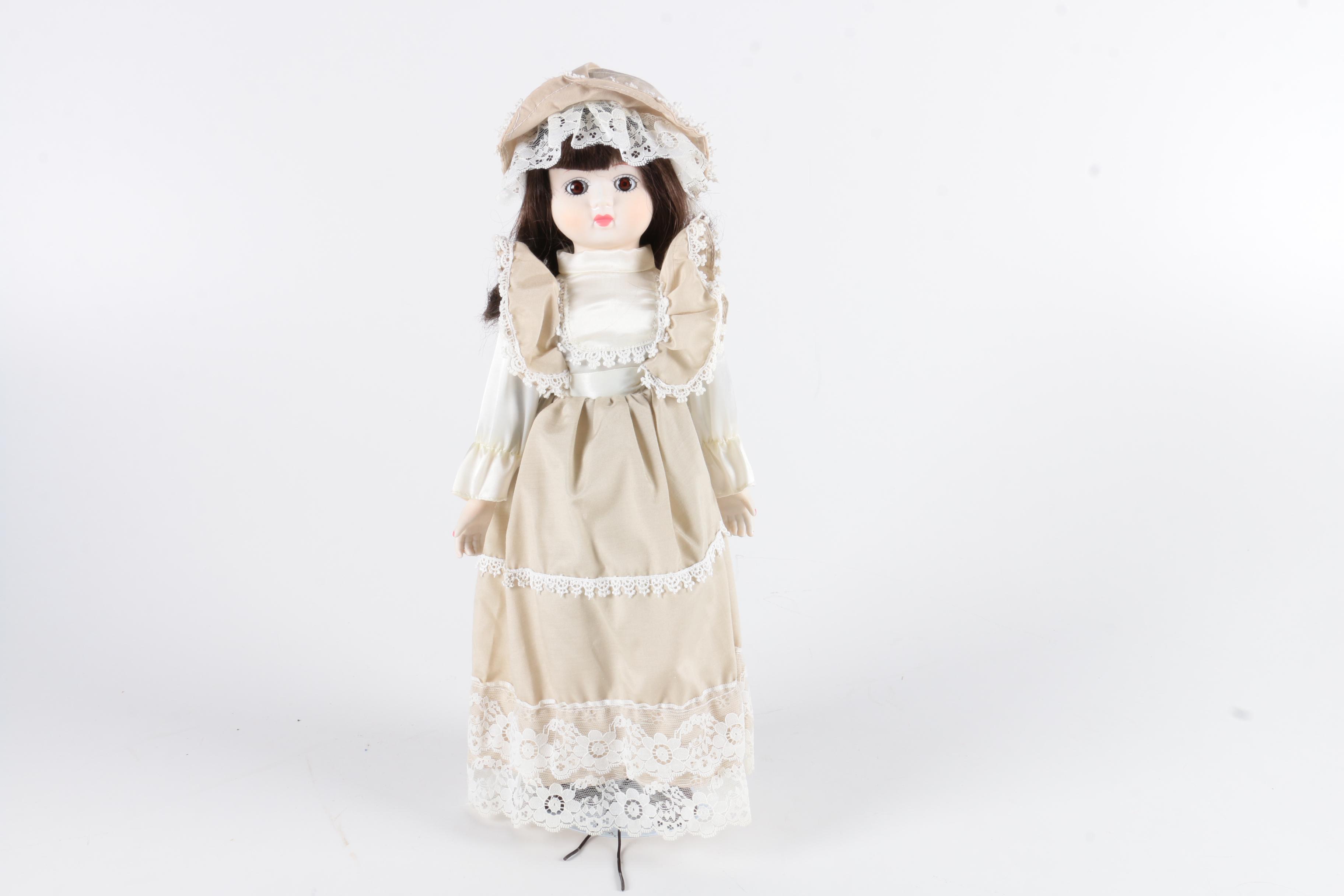 Collection of Porcelain and Plastic Dolls