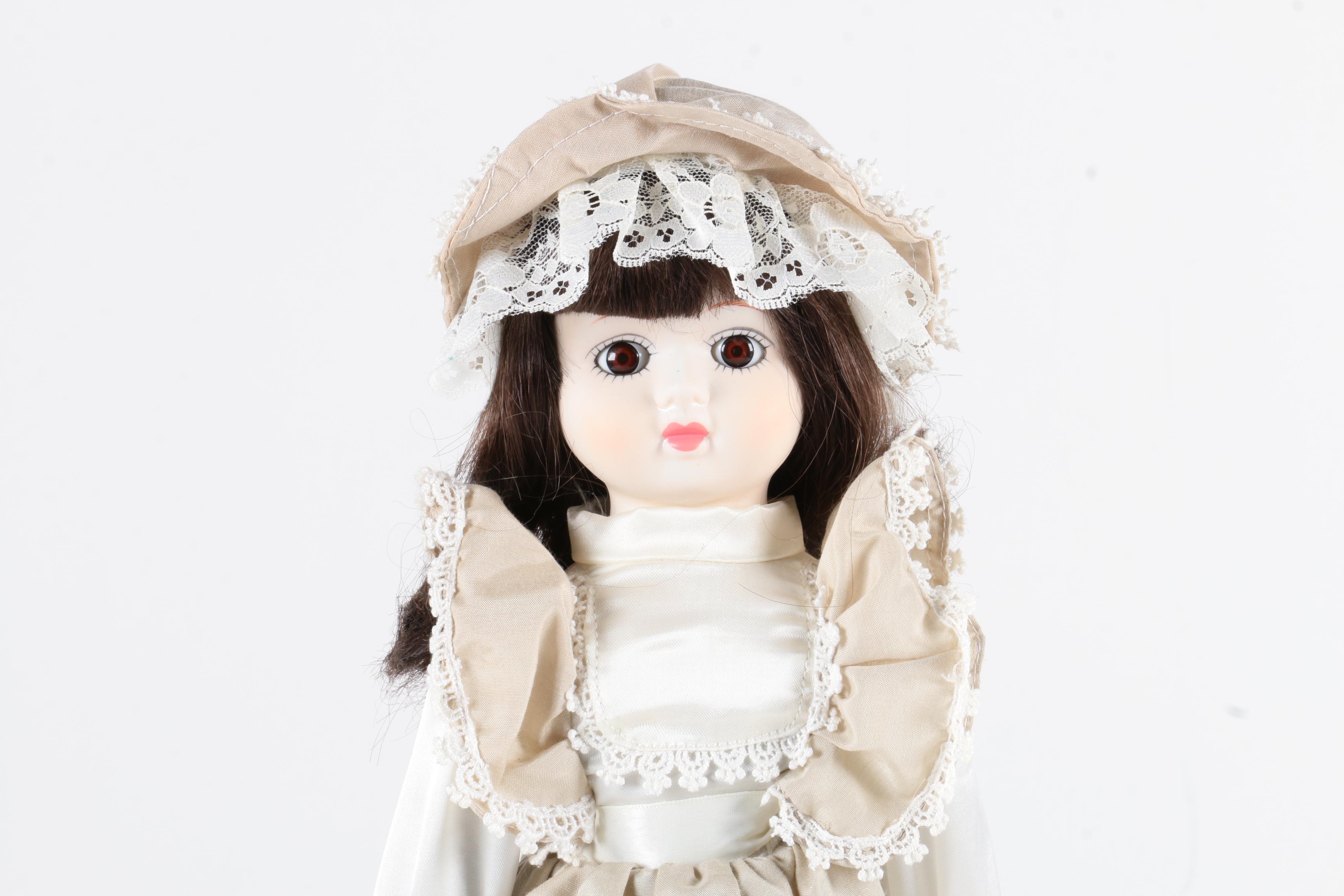 Collection of Porcelain and Plastic Dolls