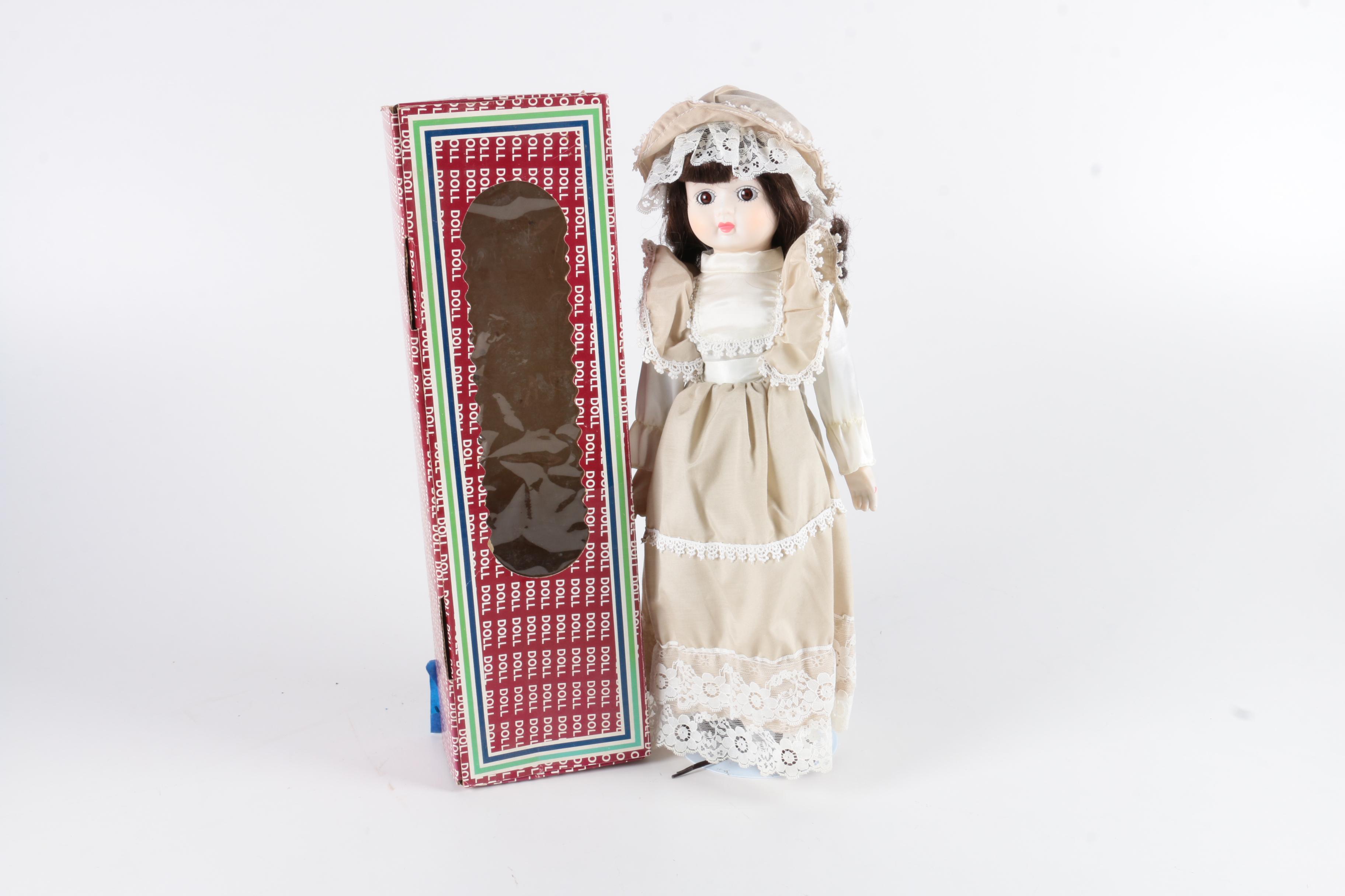 Collection of Porcelain and Plastic Dolls
