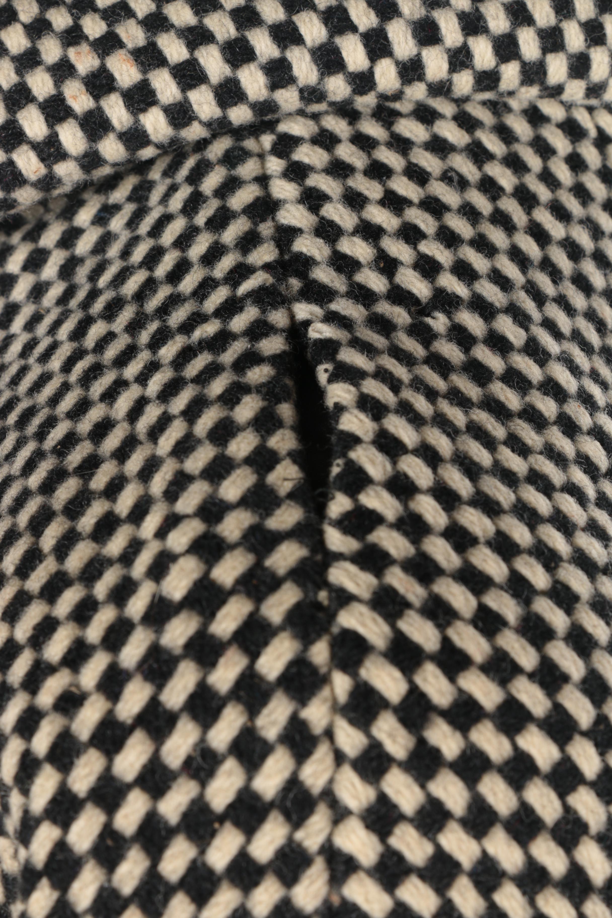 Vintage Black and White Checkered Coat by Heather Fashions Inc.