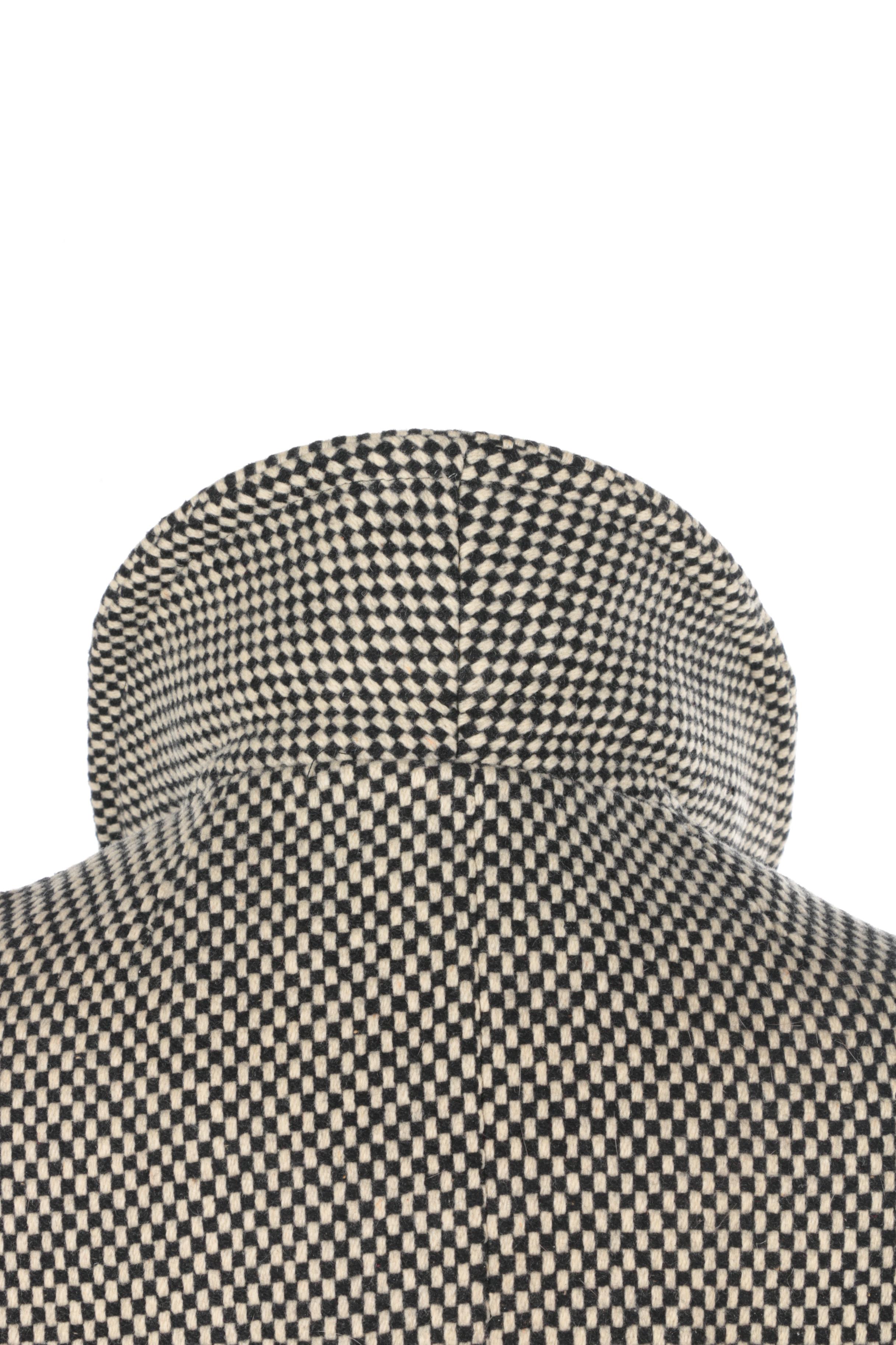 Vintage Black and White Checkered Coat by Heather Fashions Inc.