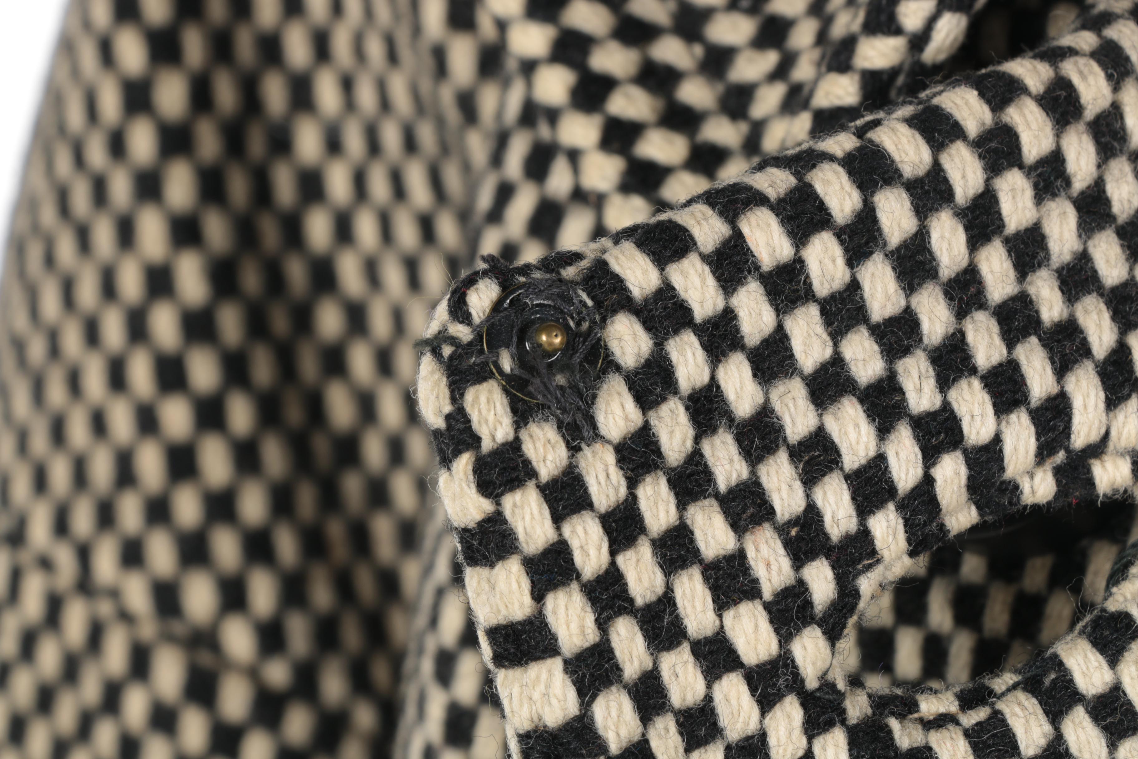 Vintage Black and White Checkered Coat by Heather Fashions Inc.