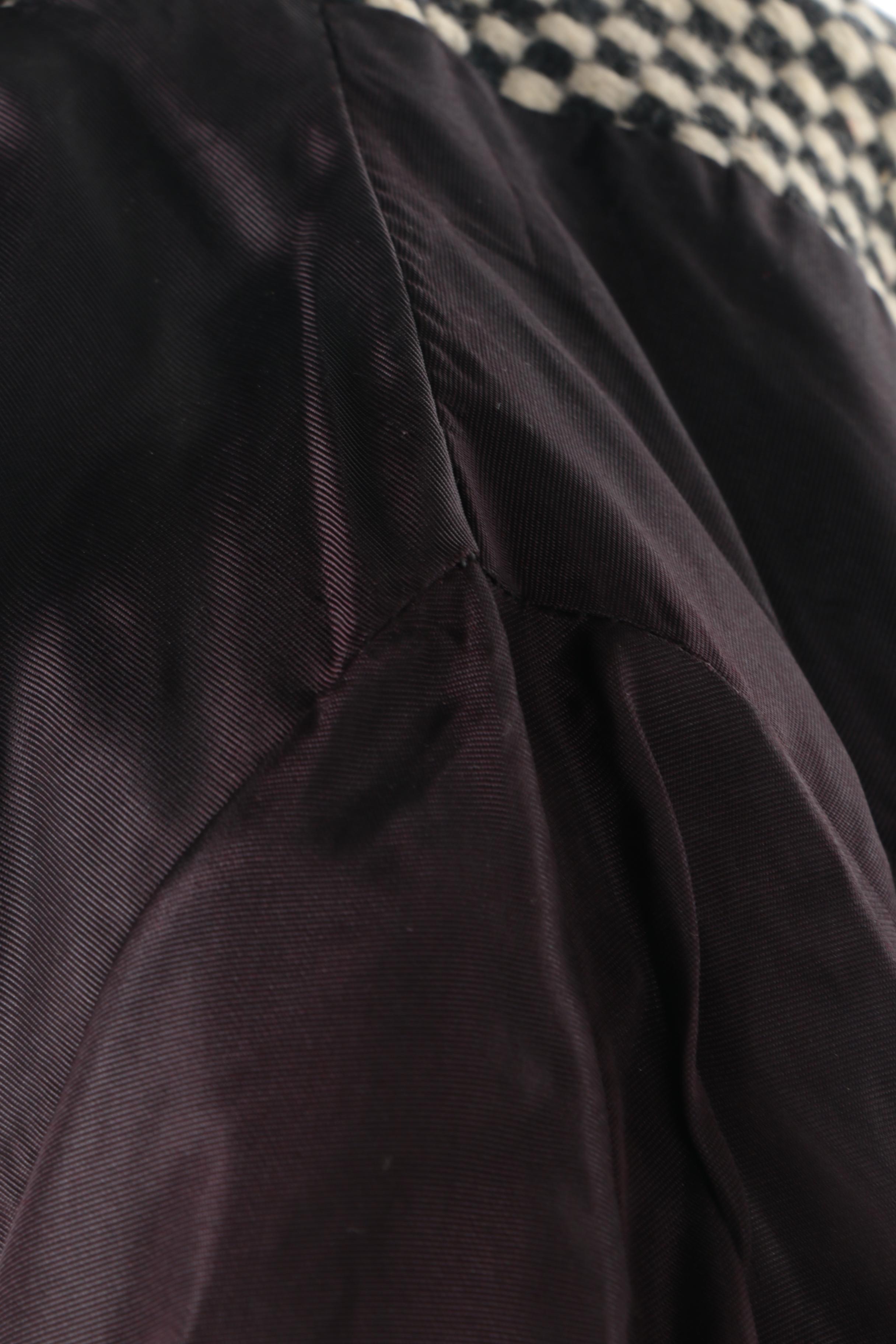 Vintage Black and White Checkered Coat by Heather Fashions Inc.