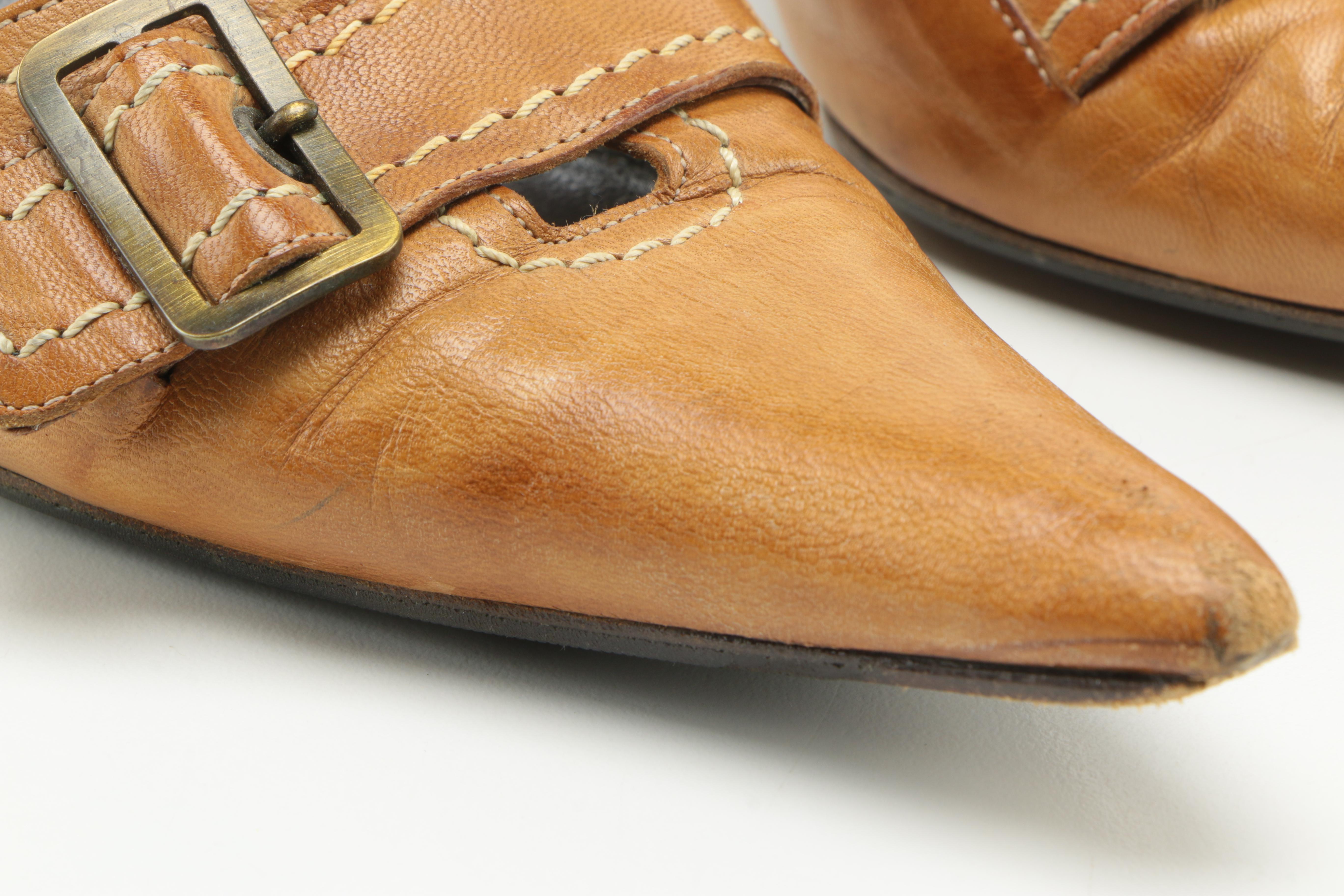 Prada and Manolo Blahnik d'Orsay Kitten Heels