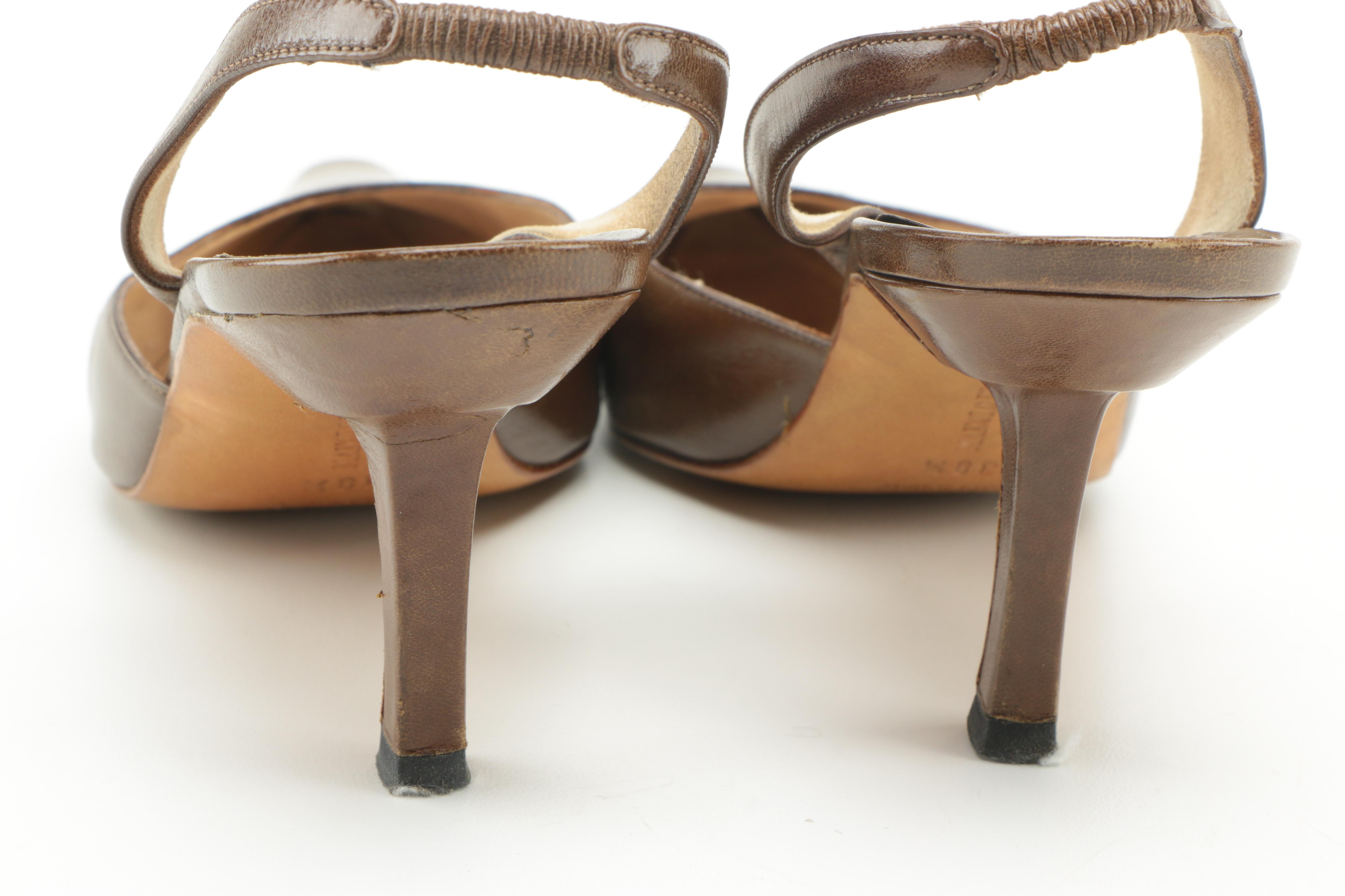 Prada and Manolo Blahnik d'Orsay Kitten Heels